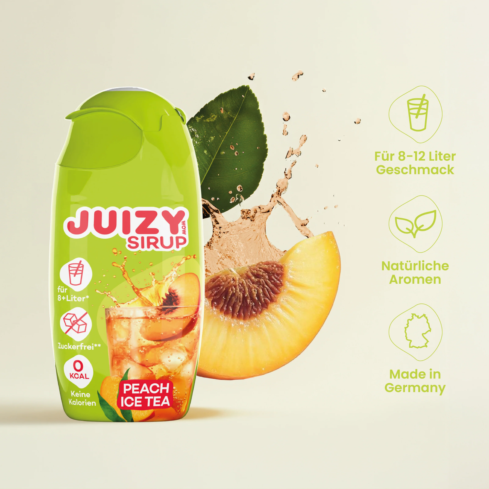 Juizy Sirup Zero - Eistee Pfirsich 65ml