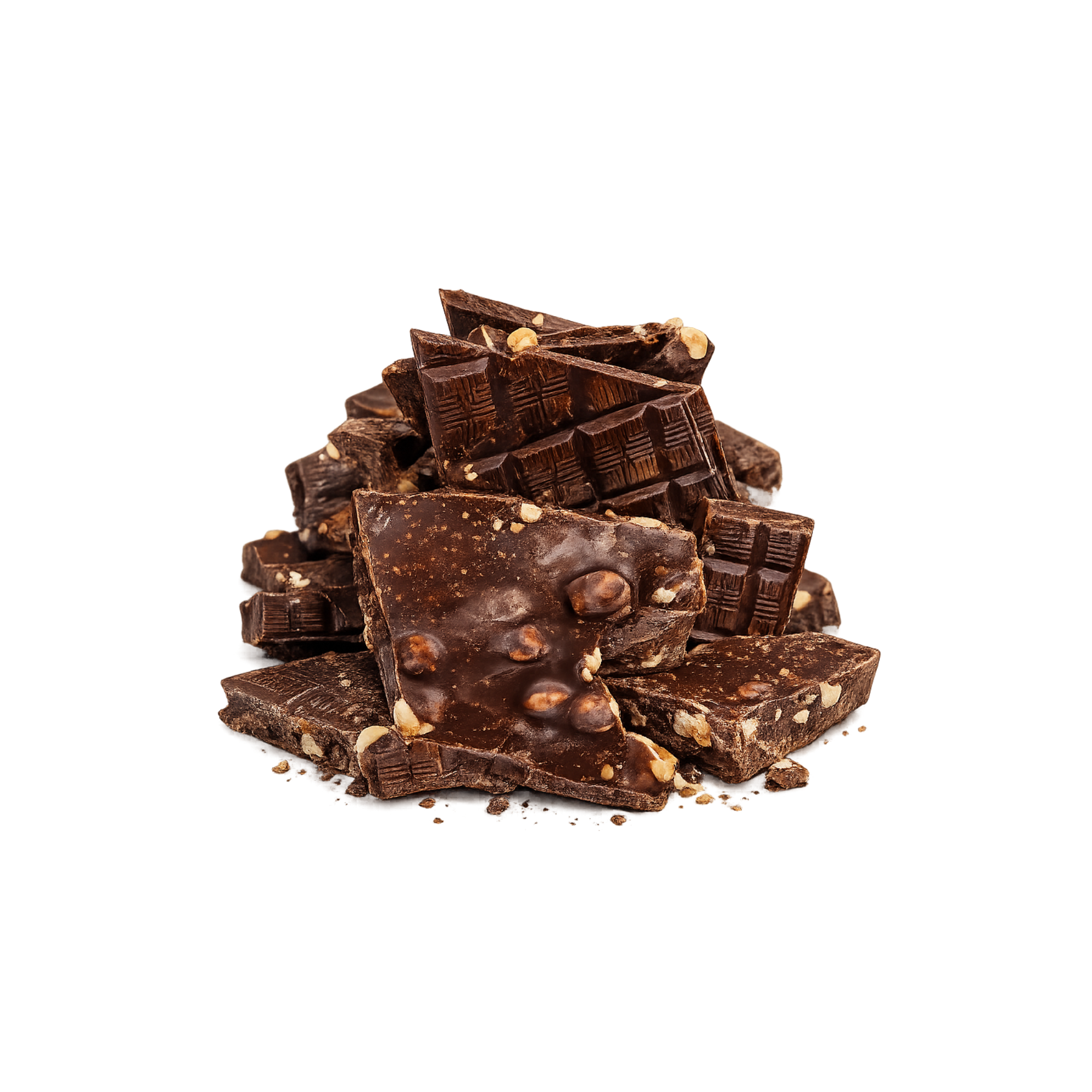 Schokolade Bruch mit Haselnüssen und Reispulver 1kg