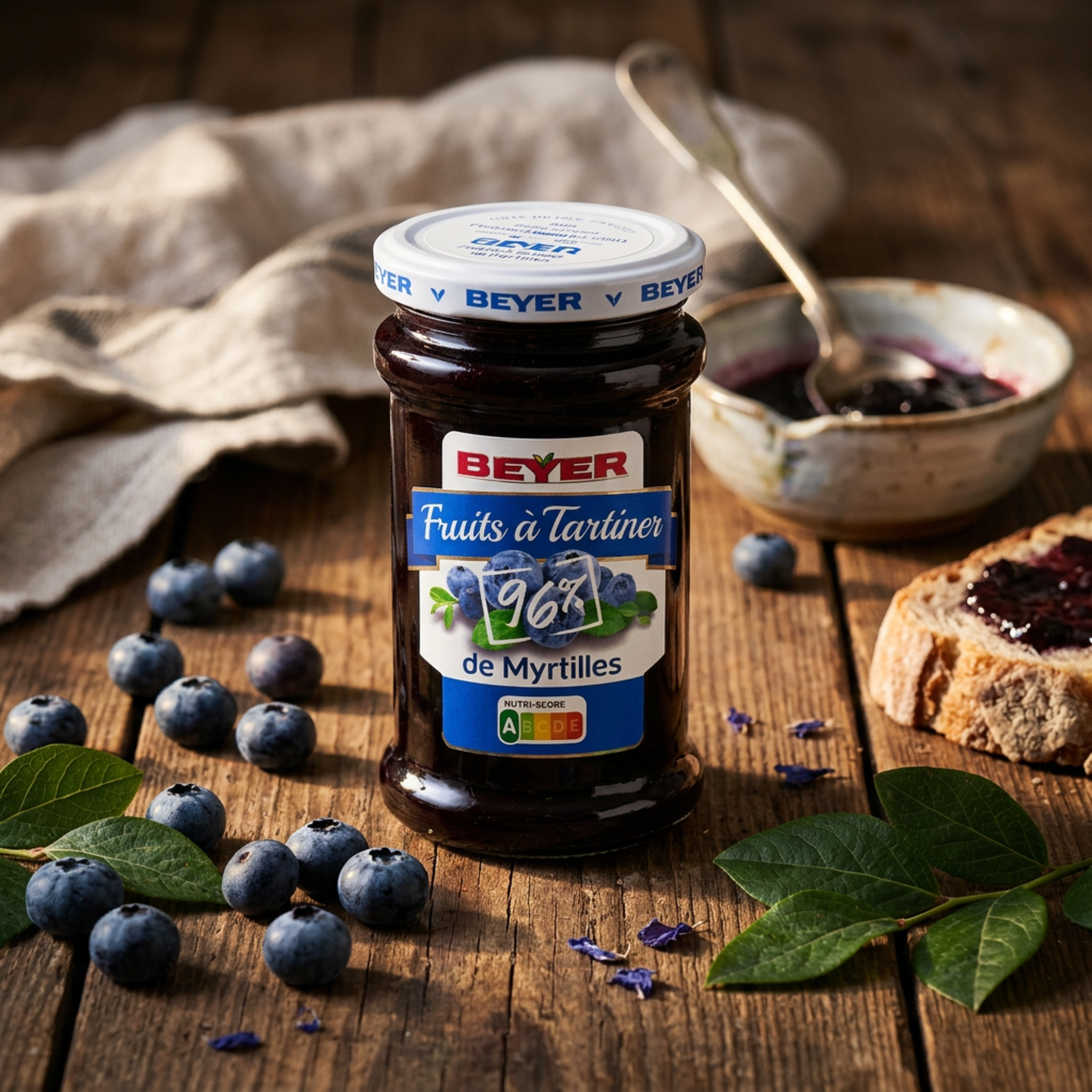 Confiture de myrtilles 240g
