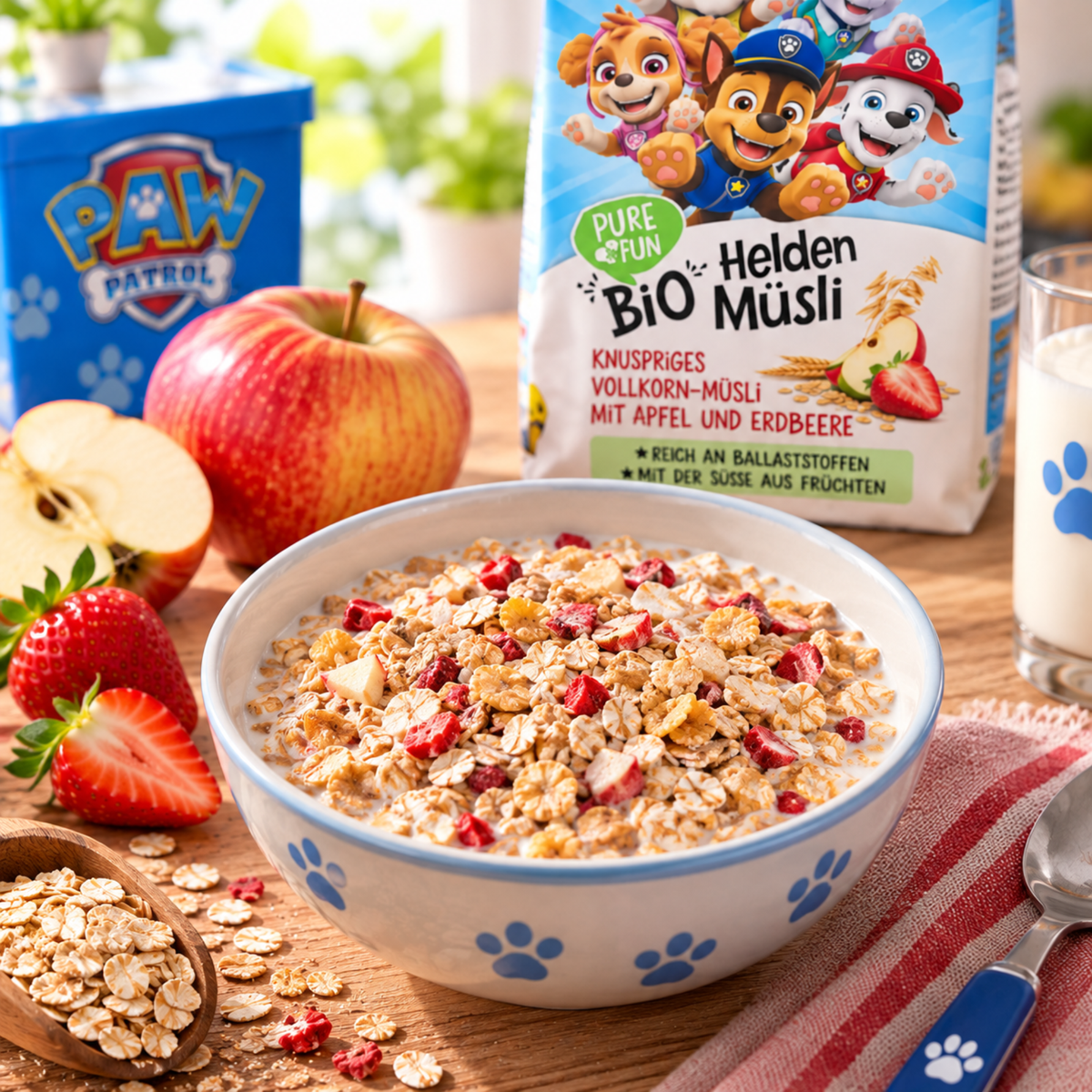 Vollkorn-Helden-Müesli Apfel & Erdbeere Bio 375g