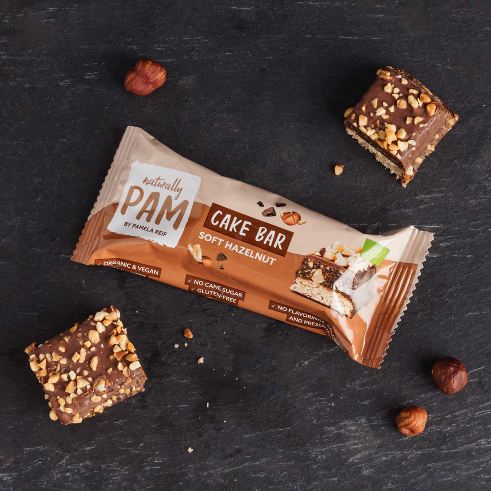Bar Cake Bar - Soft Hazelnut Organic 12 x 44g