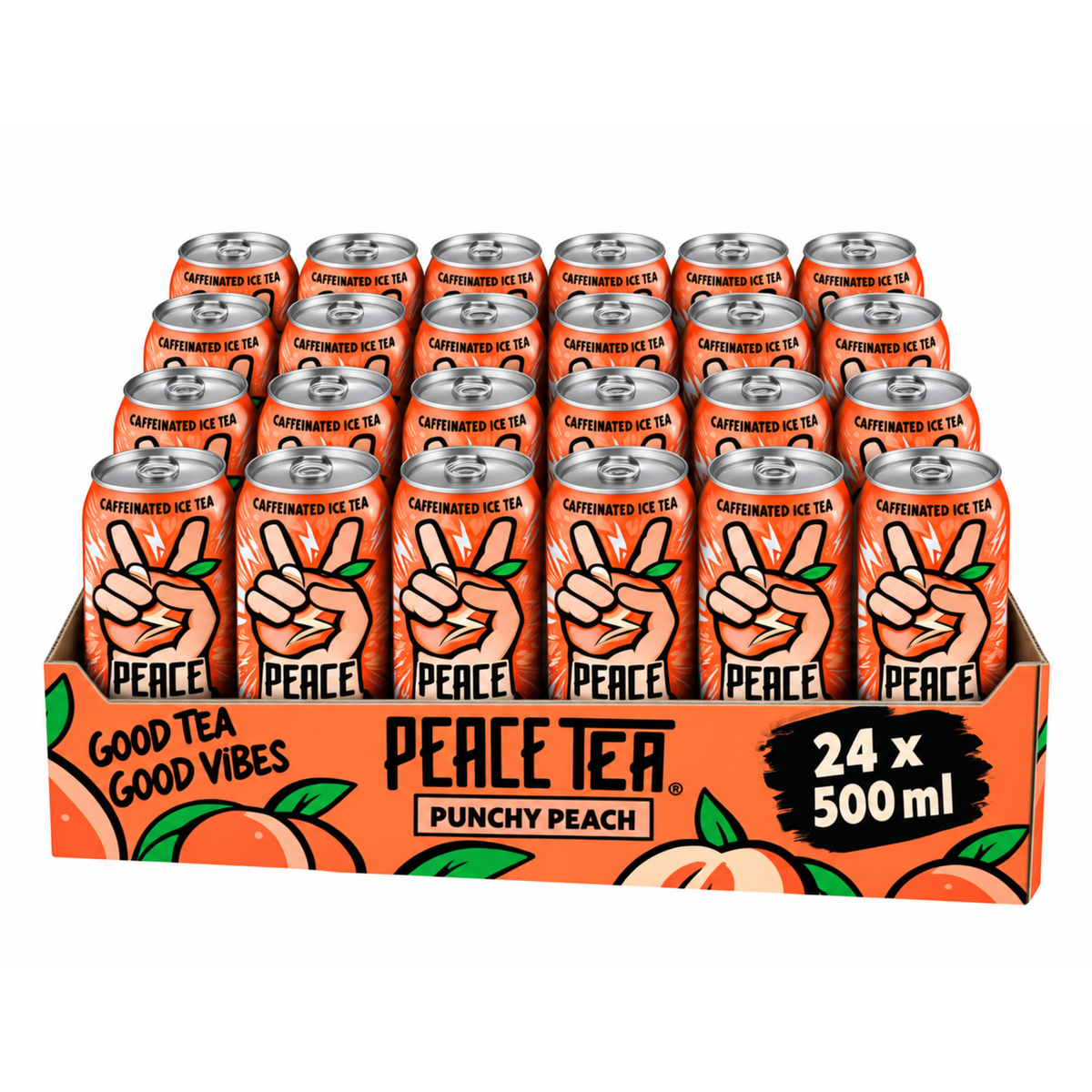 Peace Tea Punchy Peach 24 x 500ml