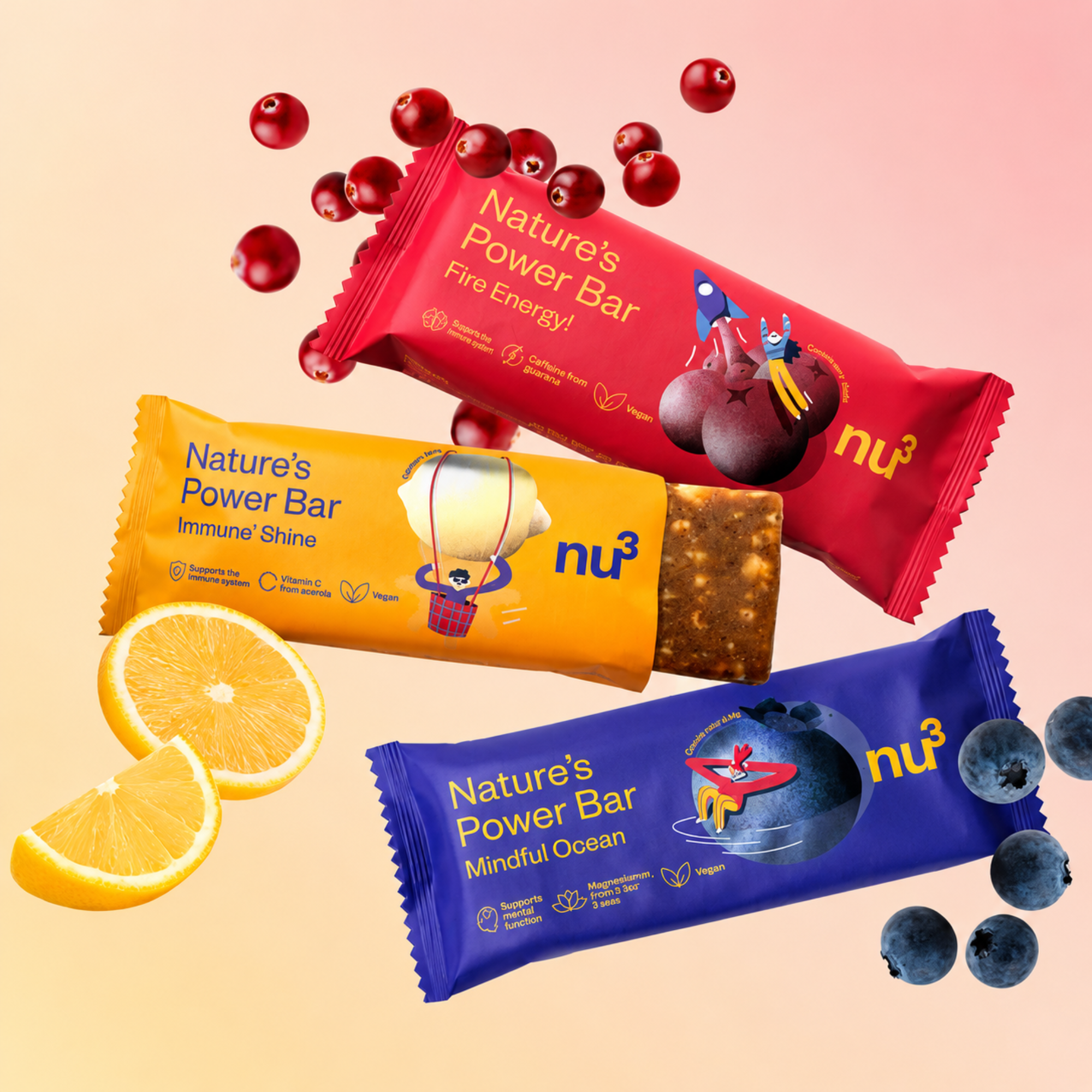 Nature's Power Bars Mix 3er Pack - 114g