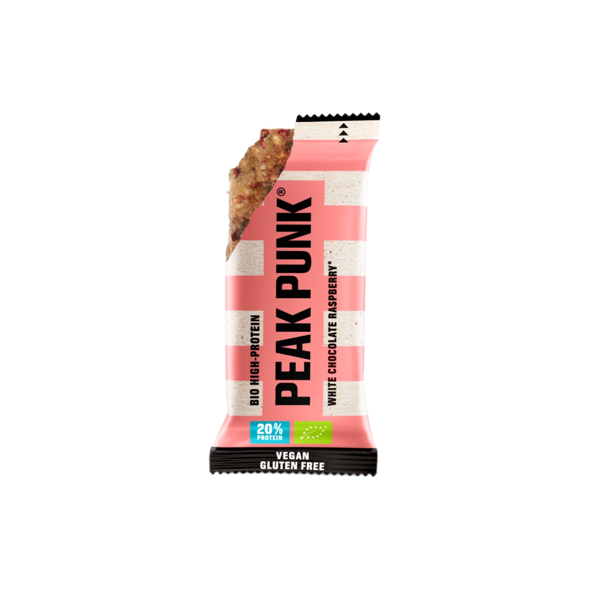 High-Protein Riegel - White Chocolate Raspberry Bio 55g