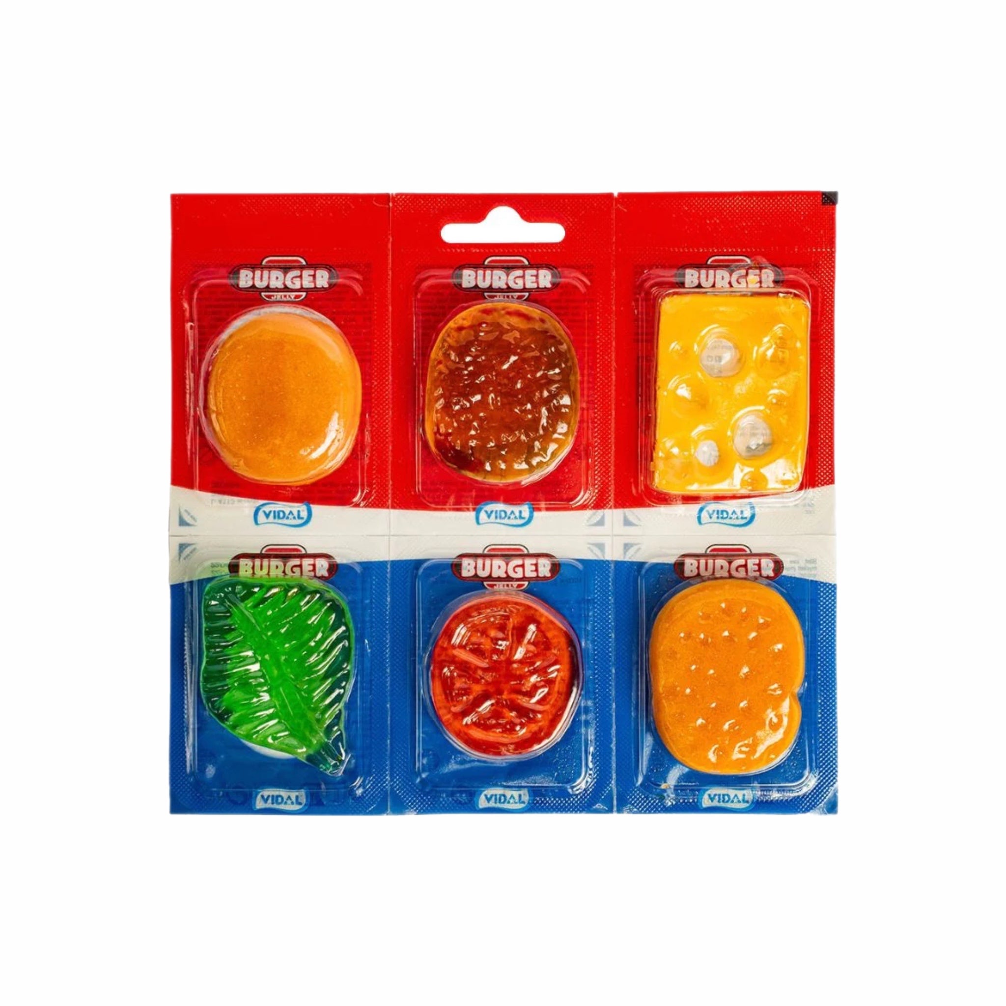 Burger Jelly Sweets 6-Pack - 66g