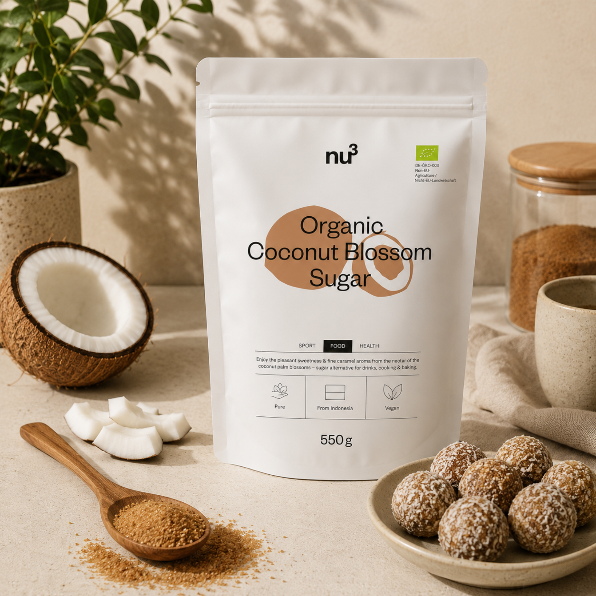 nu3 Kokosblütenzucker Bio 550g