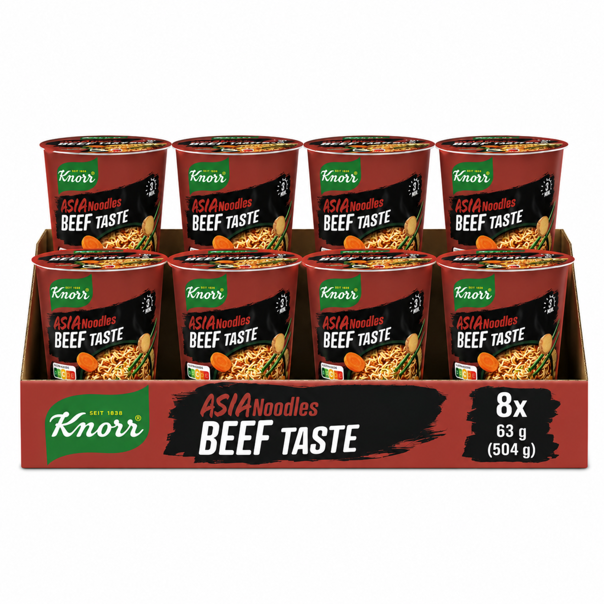 Knorr Asia Noodles Beef 8 x 63g