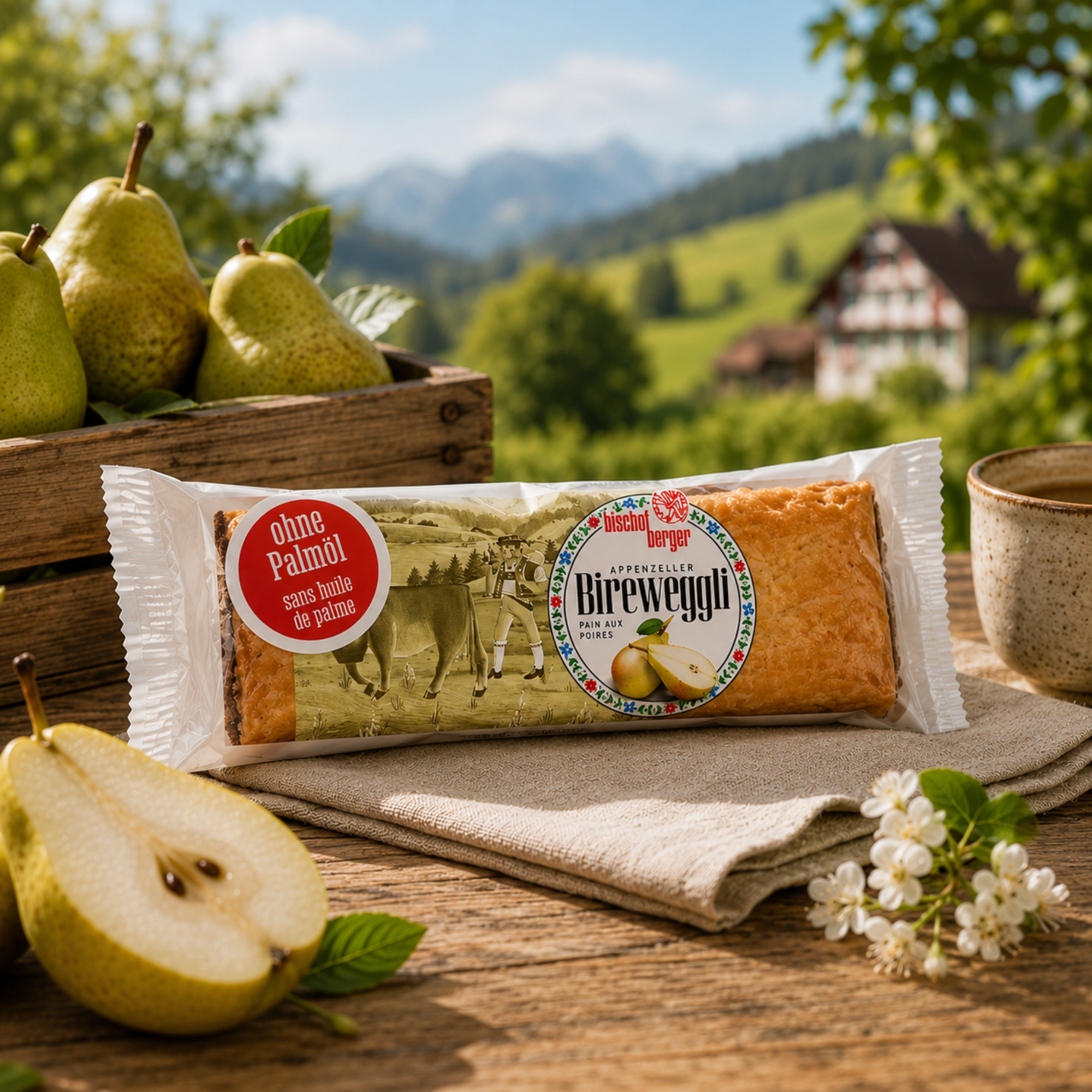 Appenzell Pear Breads 12 x 70g