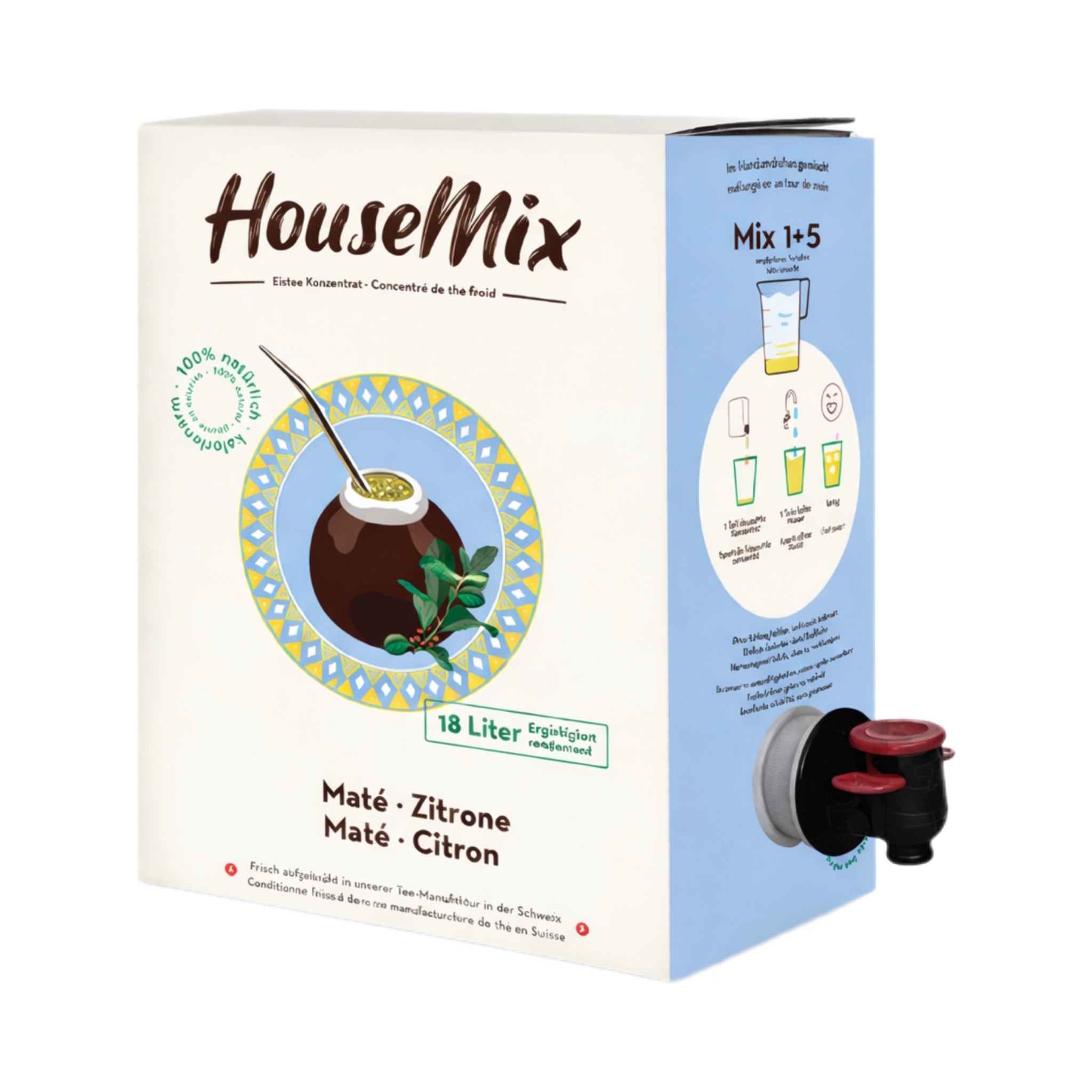 Concentré de thé glacé maté et citron 3 l