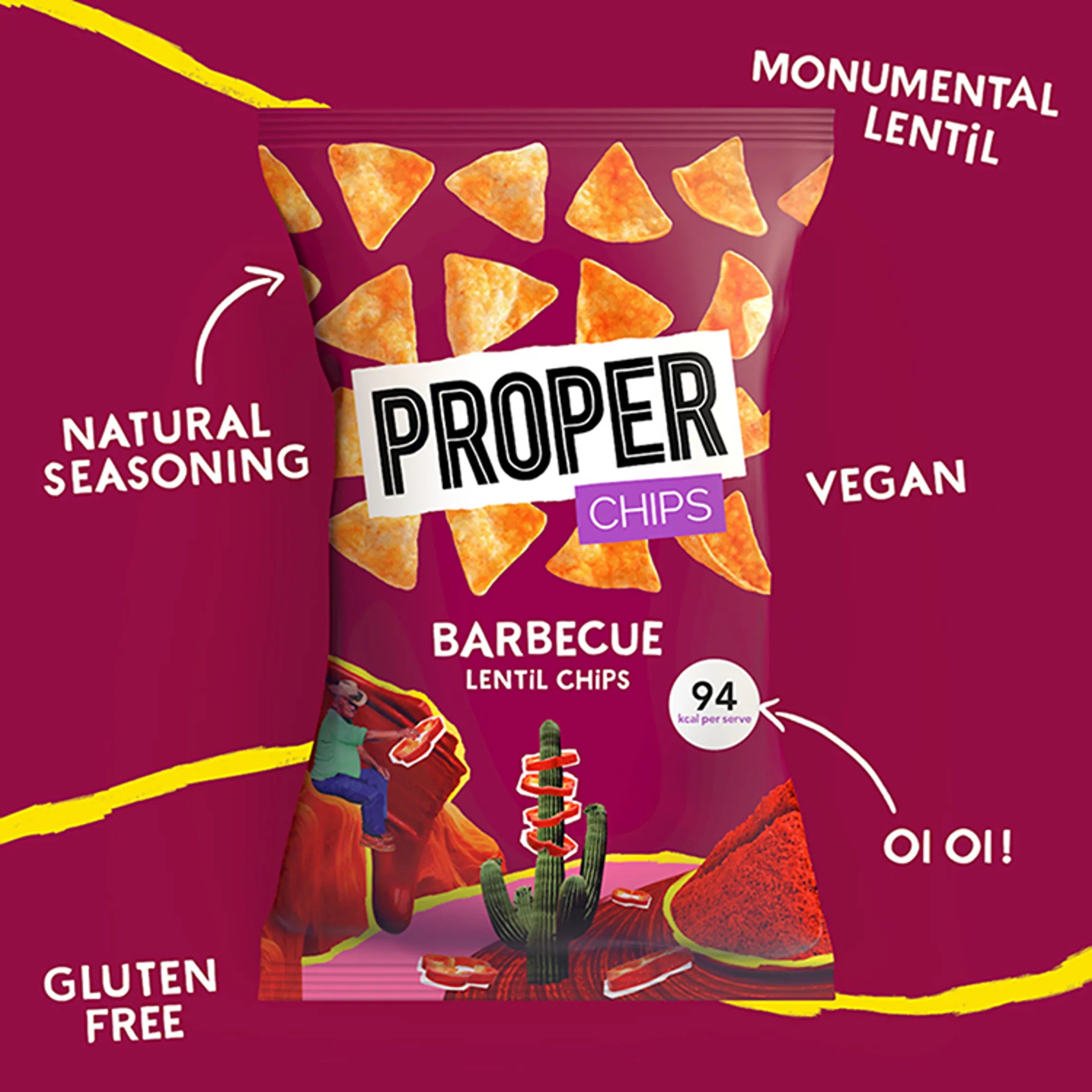 Linsen Chips Barbecue 85g