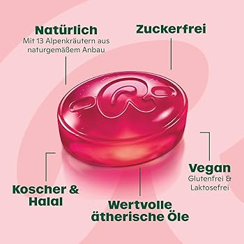 Ricola Hustenbonbons Himbeere Melisse ohne Zucker 5g (GRATIS: max. 5 Stück)