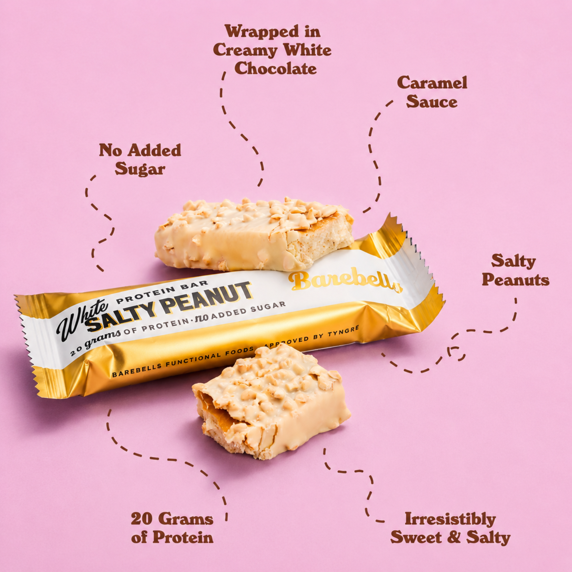 Protein Bar - White Salty Peanut 12 x 55g