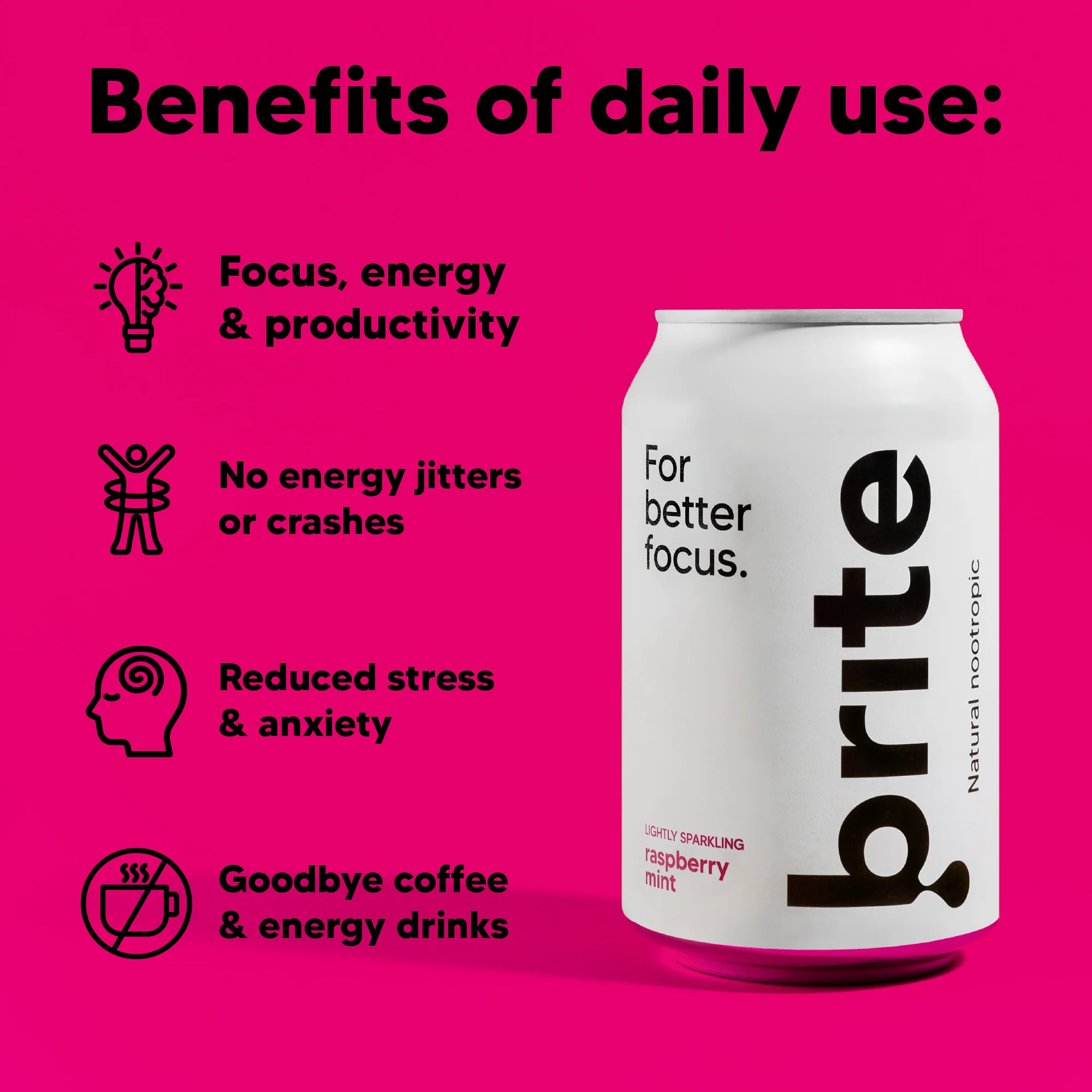 Brite Raspberry Mint 12 x 330ml