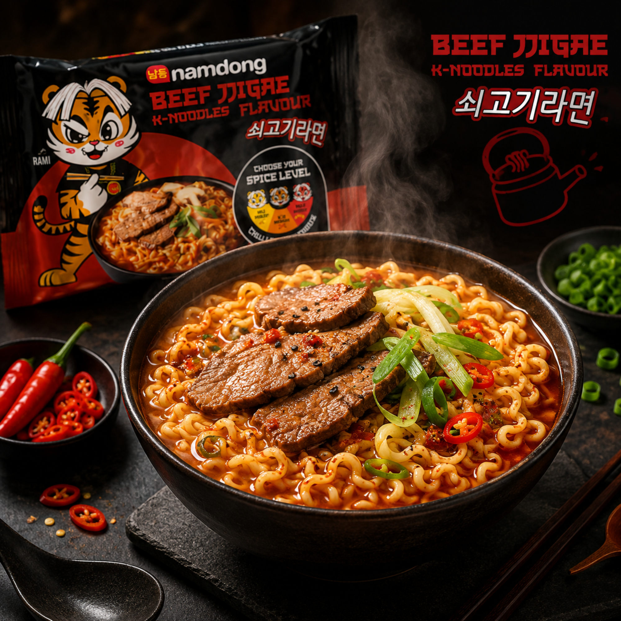 Beef Instant Nudeln 10 x 120g