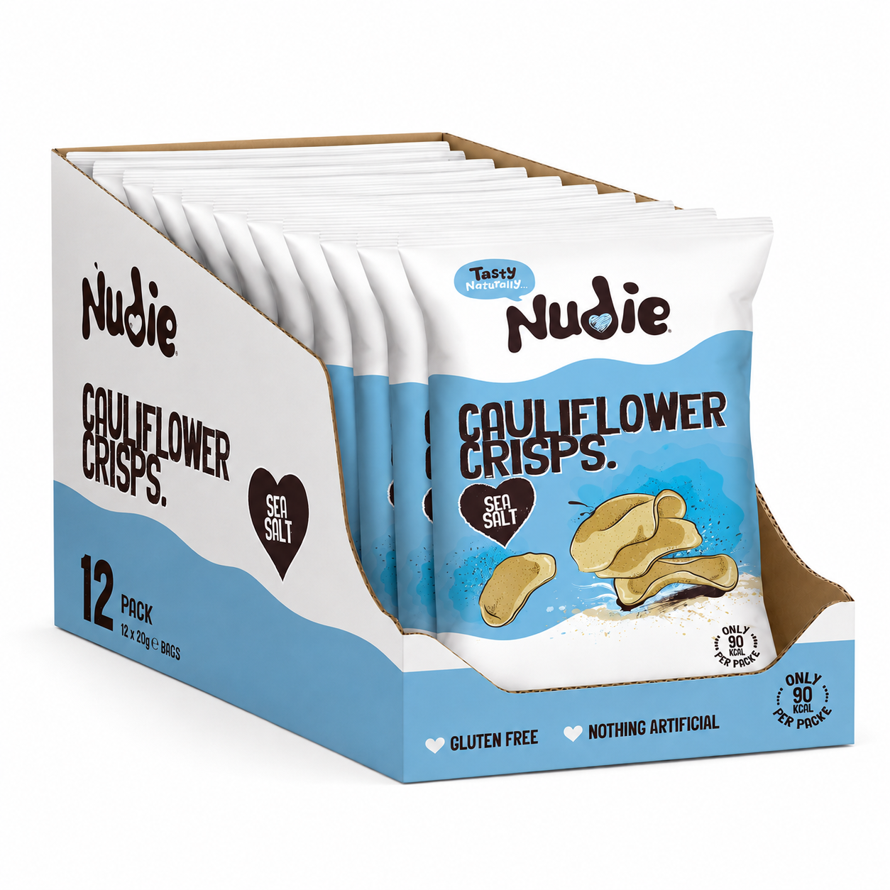 Cauliflower Crisps - Sea Salt 12 x 80g