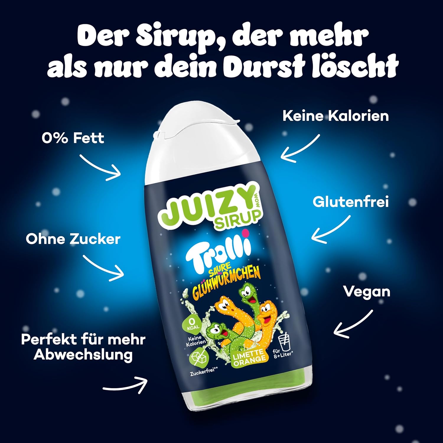 Juizy Trolli Sirup Zero - Limette Orange 65ml