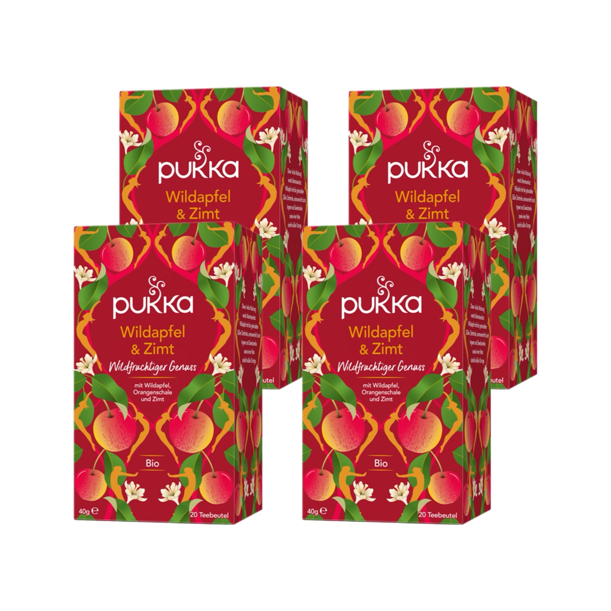 Thé Pukka Pomme Sauvage Cannelle Bio 4 x 40g