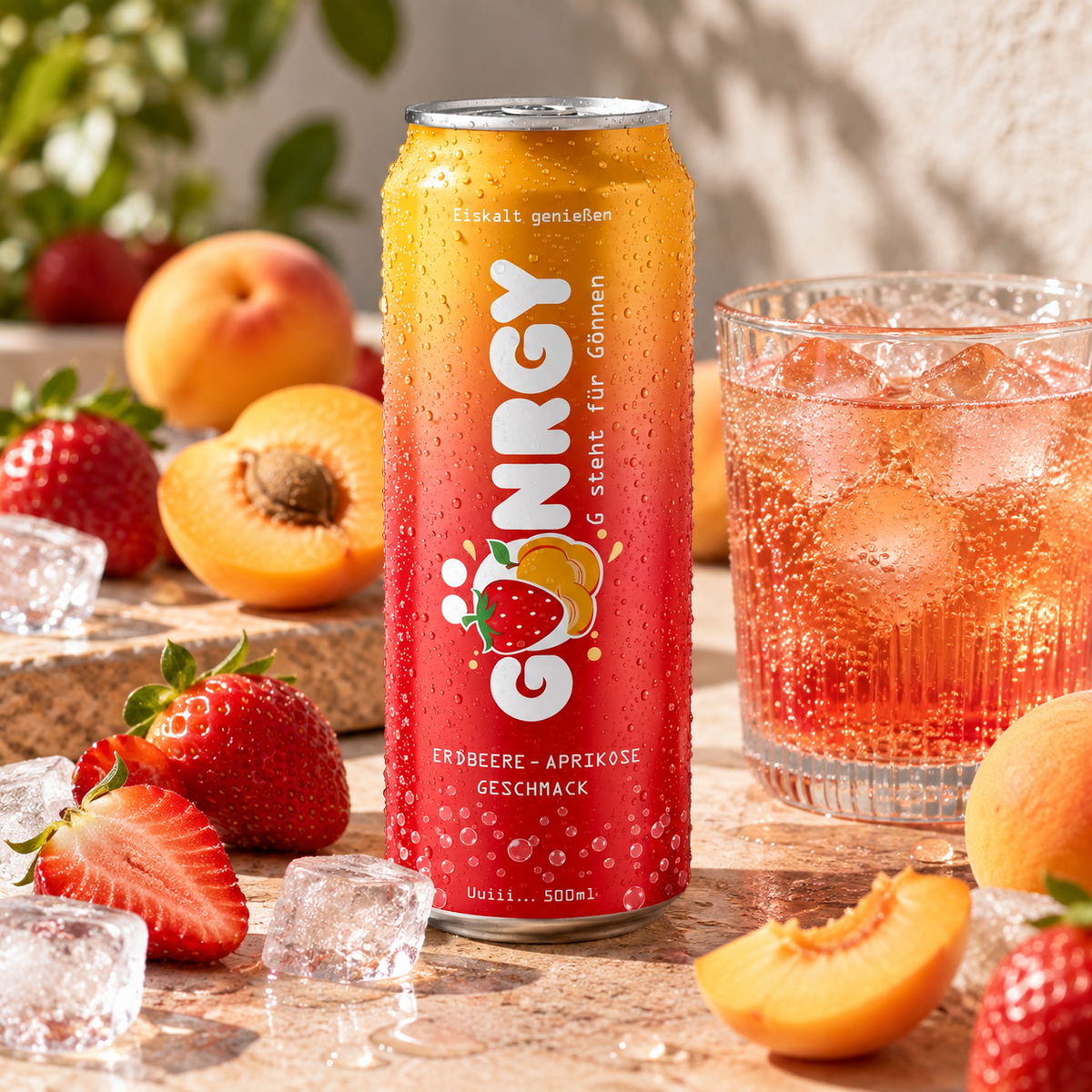 Gönrgy Erdbeere Aprikose Zero 500ml