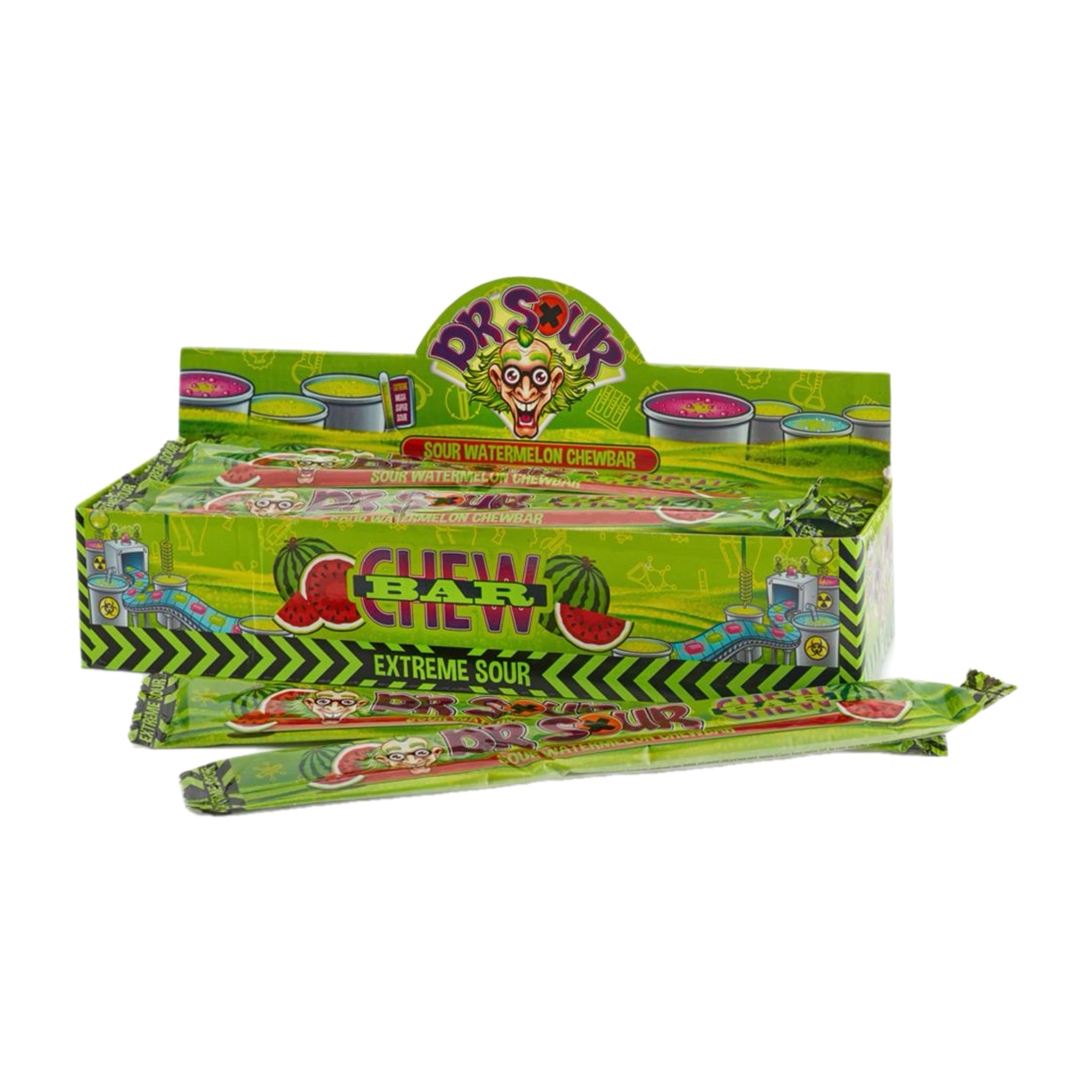 Barres à mâcher Dr. Sour à la pastèque 24 x 50 g