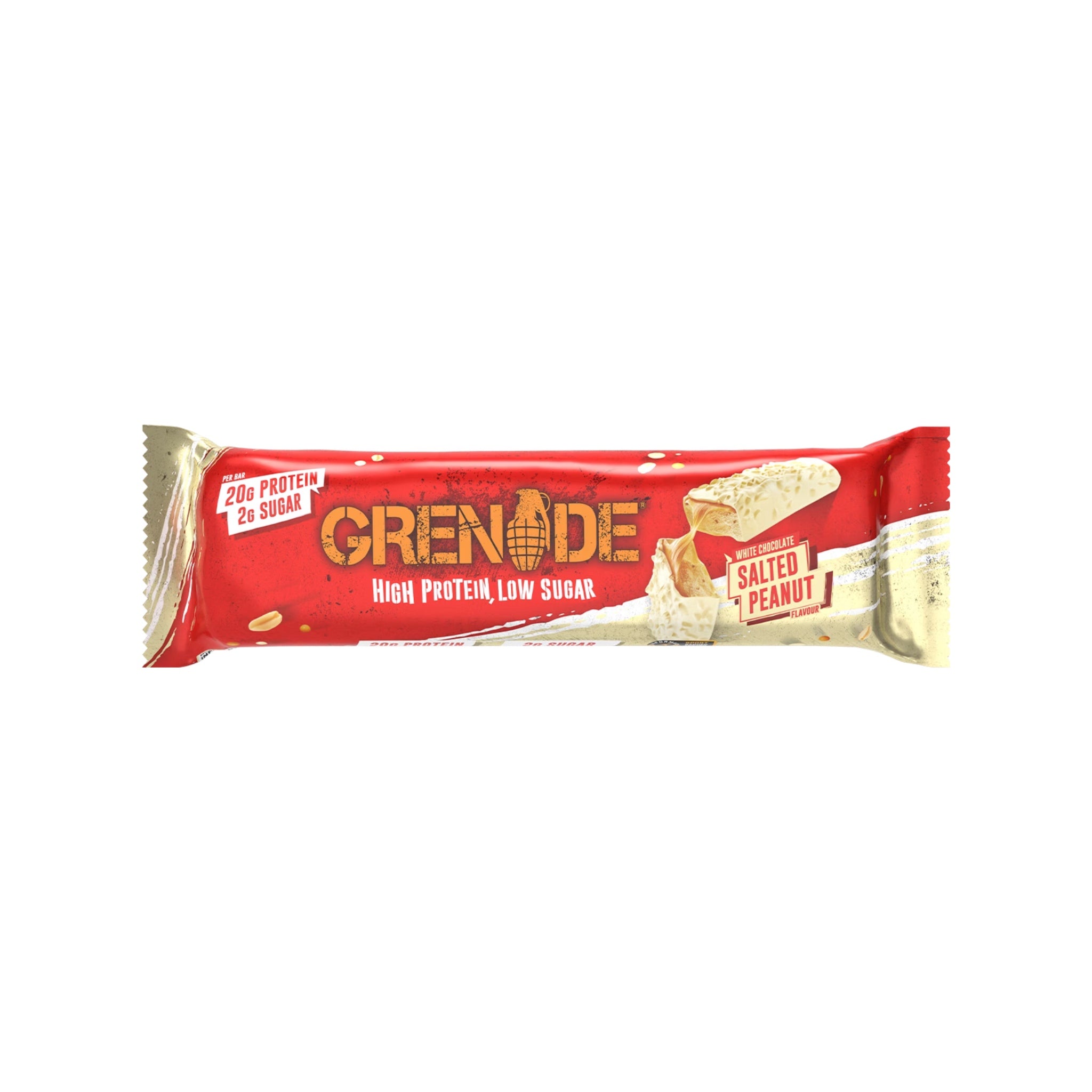 High Protein Riegel - White Chocolate Salted Peanut 12 x 60g