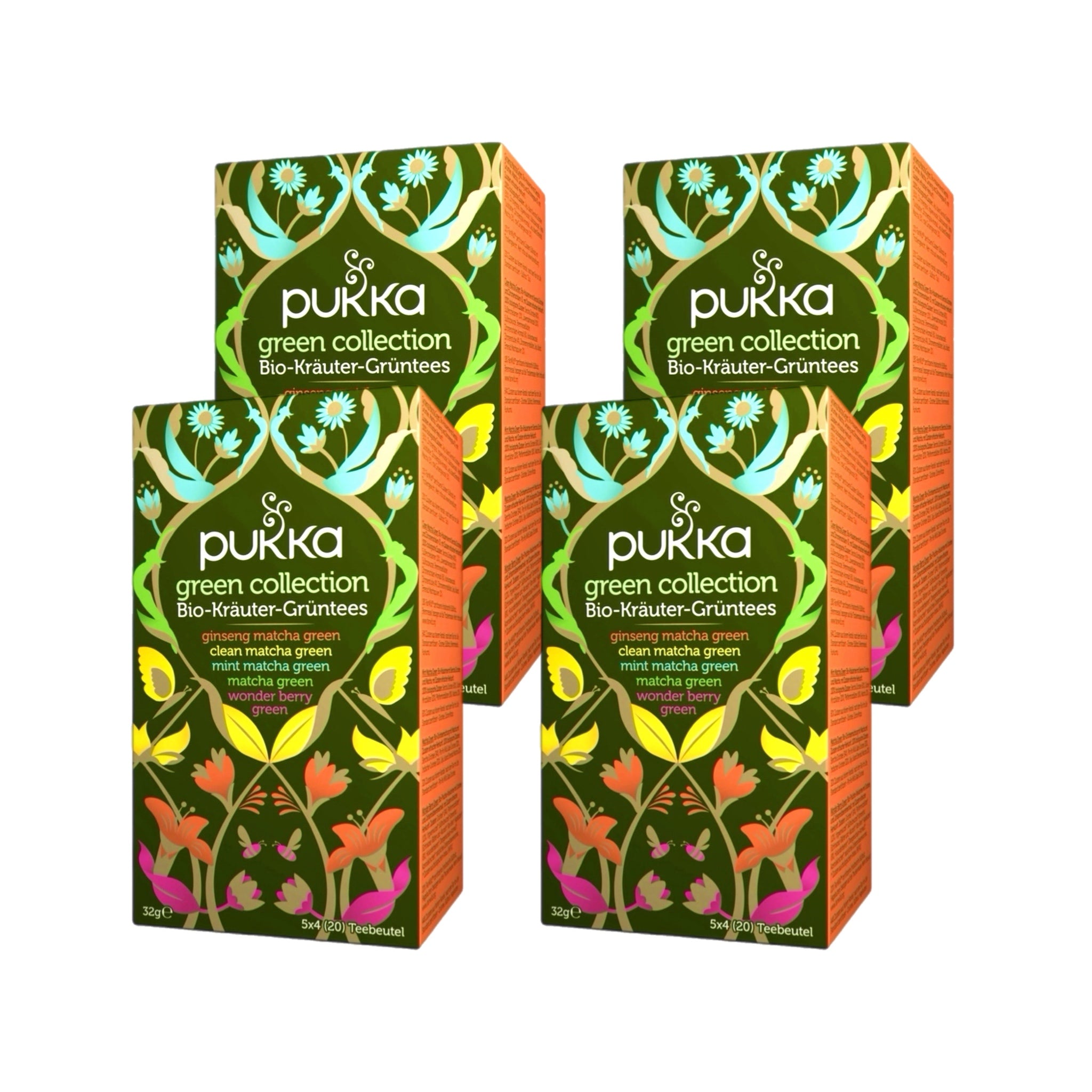 Thé vert bio Pukka Tea Collection 4 x 30 g