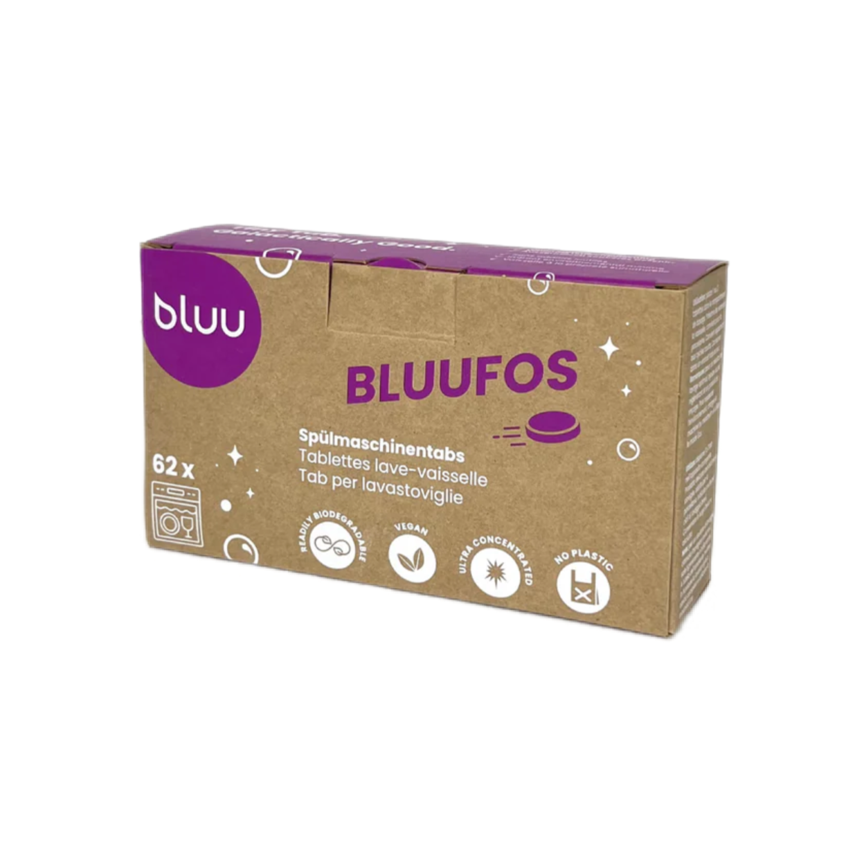 Tablettes pour lave-vaisselle Bluufos - paquet de 62