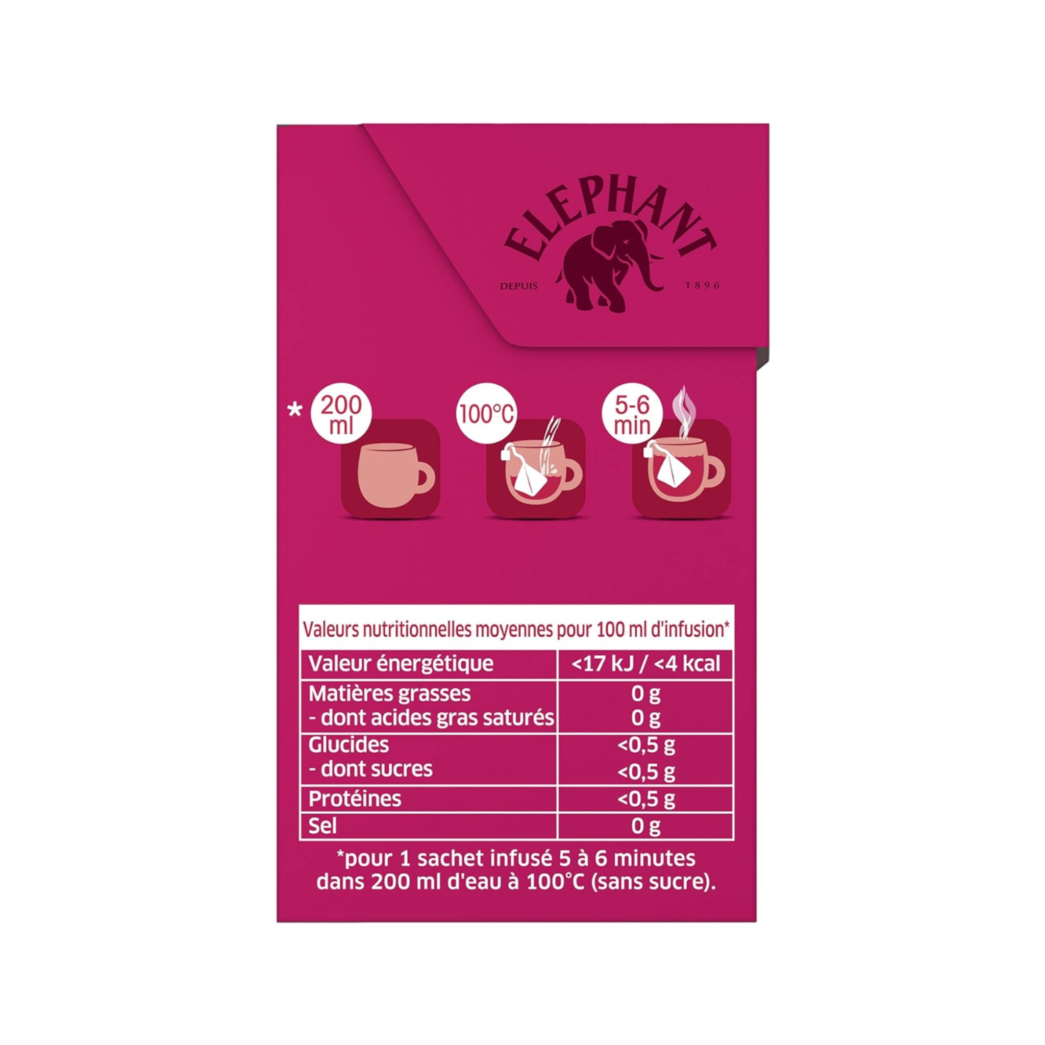 Infusion bio à la grenade et à l'hibiscus - 20 sachets - 39 g