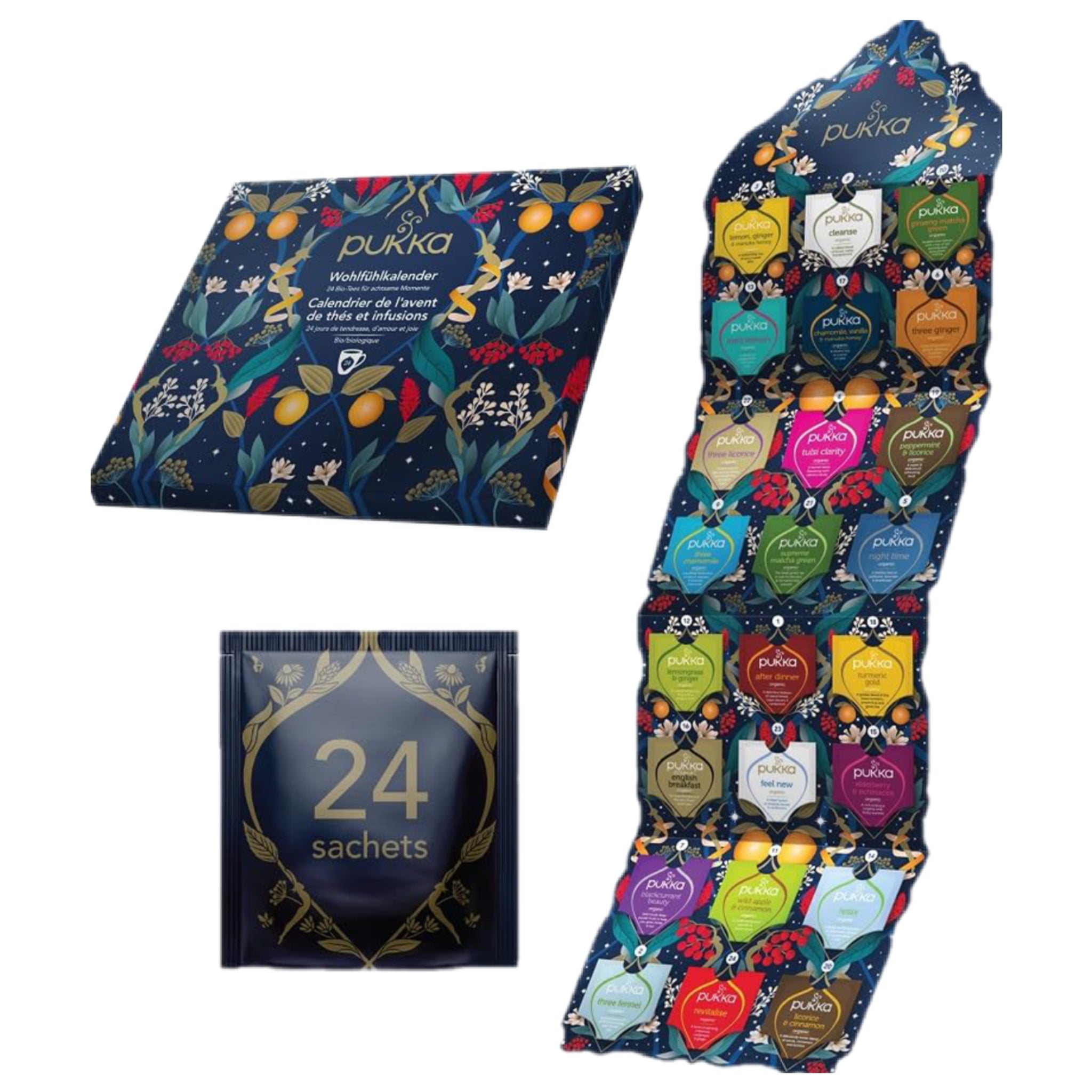 Calendrier bien-être Pukka - 24 sachets de thé