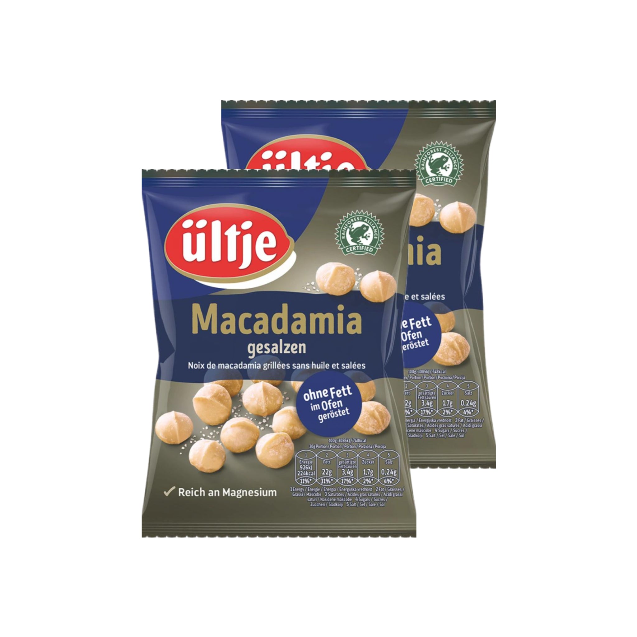 Macadamia gesalzen 2 x 150g
