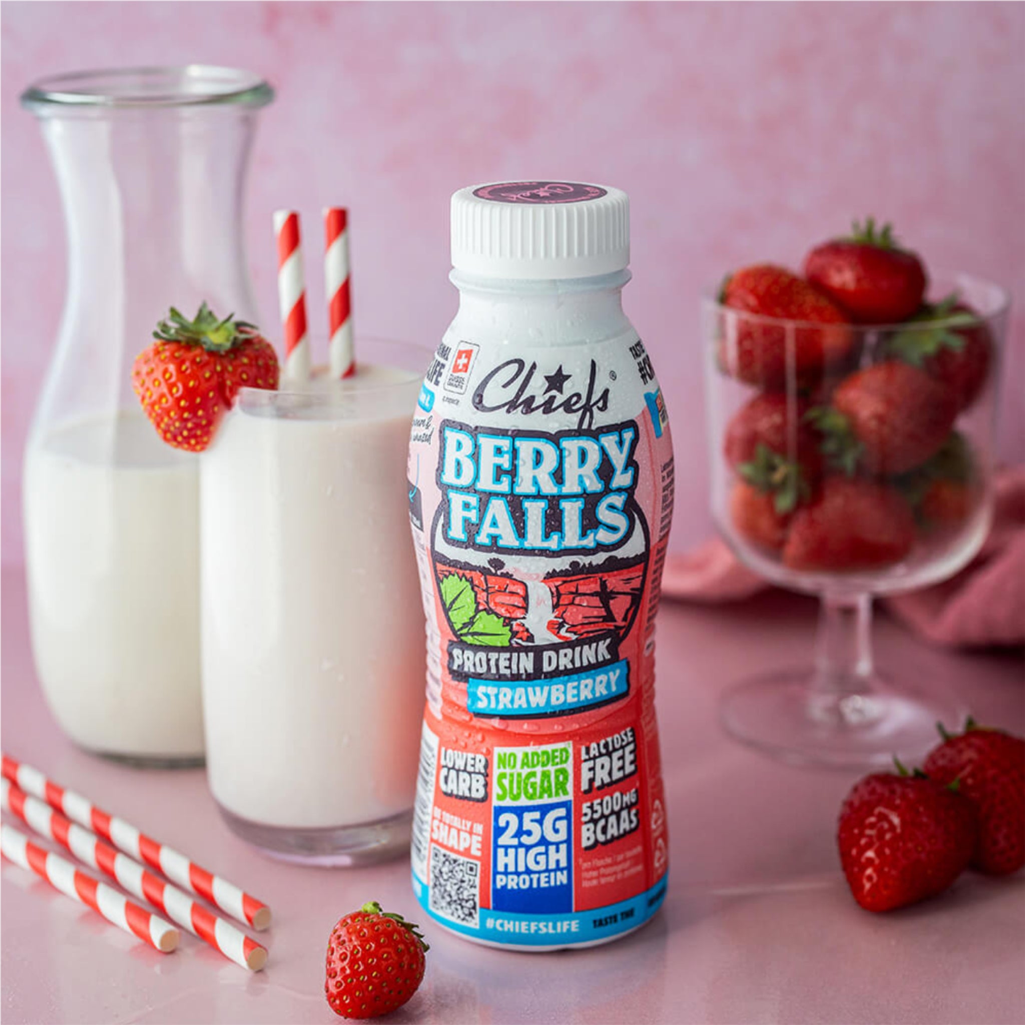 Boisson protéinée aux fraises et baies - 330 ml