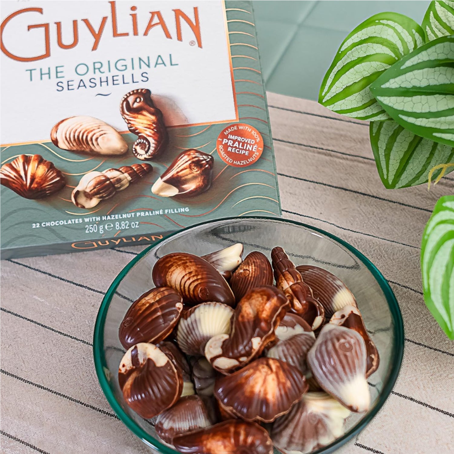 Pralinen Seashells mit Nuss-Nougat-Füllung 250g