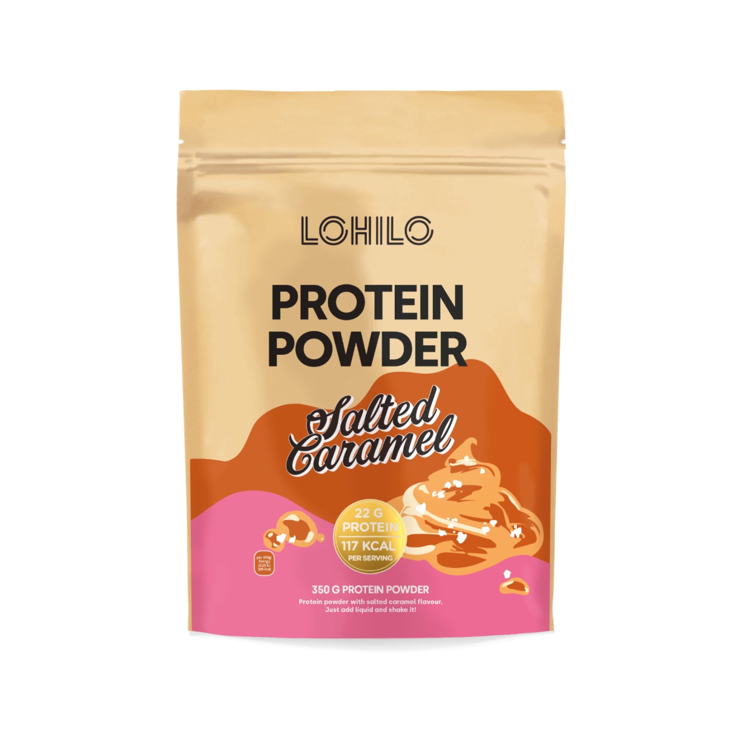 Poudre riche en protéines Caramel salé 350 g