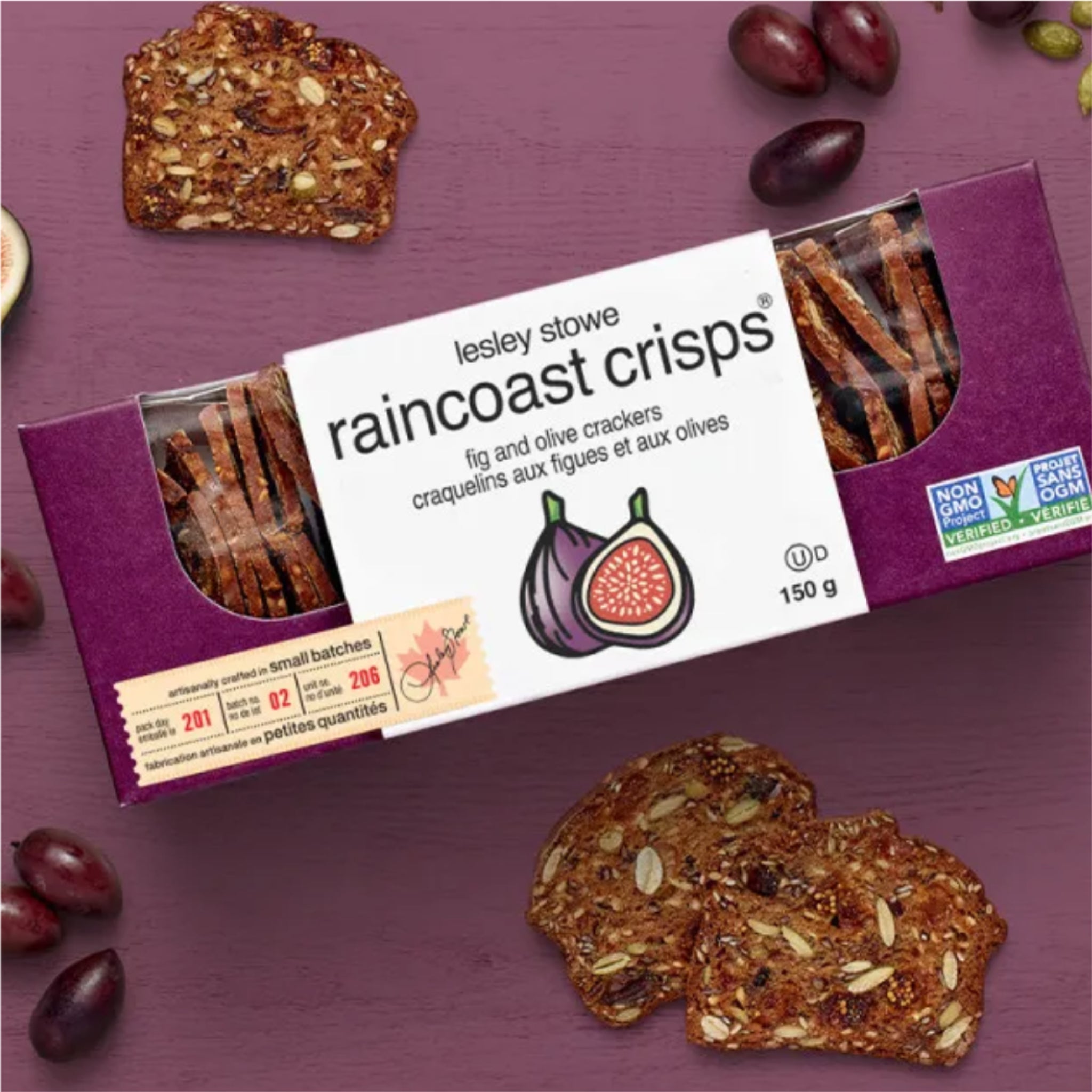 Craquelins aux figues et aux olives 150g