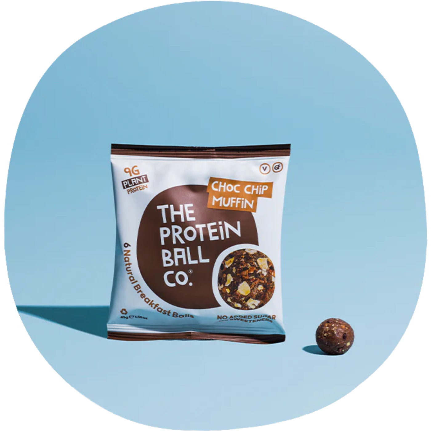 Muffin aux boules de protéines et aux pépites de chocolat 45 g