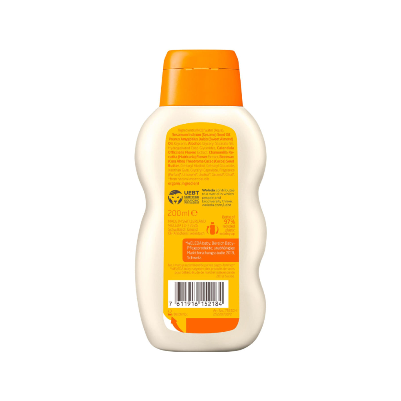 Calendula Pflegemilch Bio 200ml
