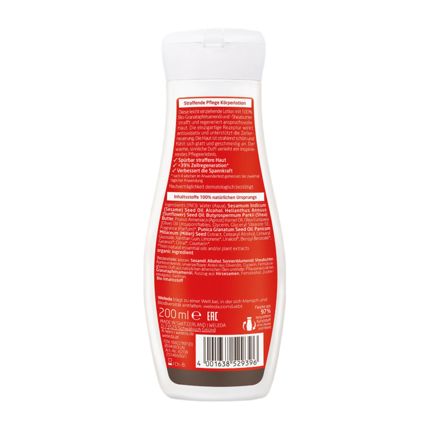 Lait Corps Soin Raffermissant Grenade 200 ml