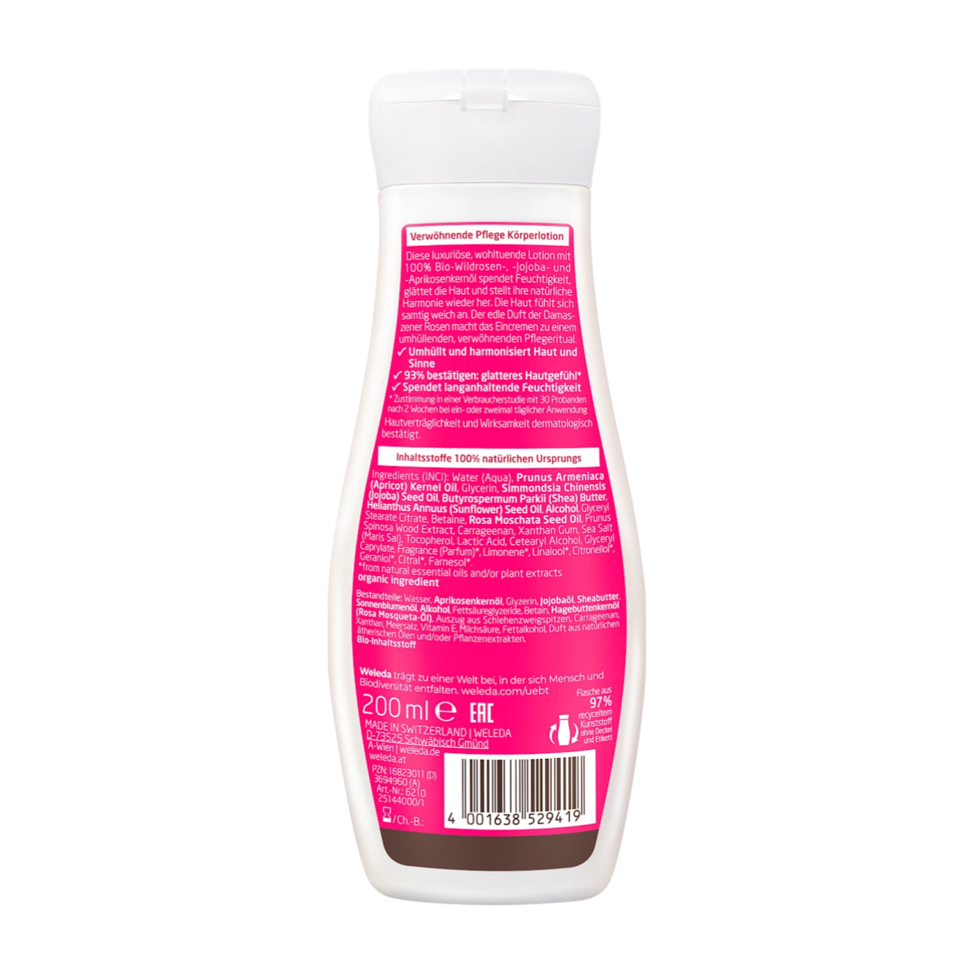 Lait Corps Soin Bien-Être Rose Sauvage 200 ml