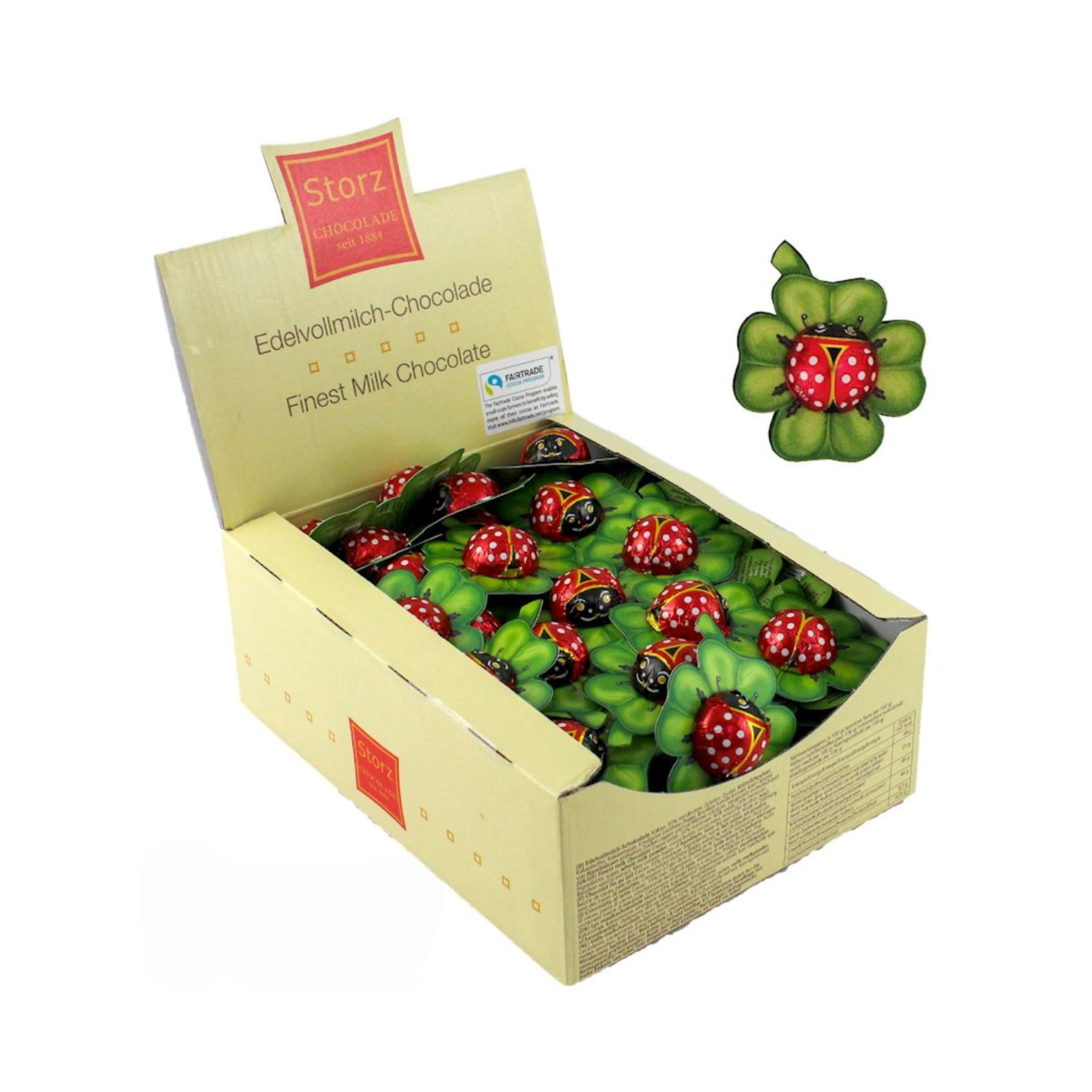 Chocolat au lait fin Coccinelle, paquet de 100 - 625 g