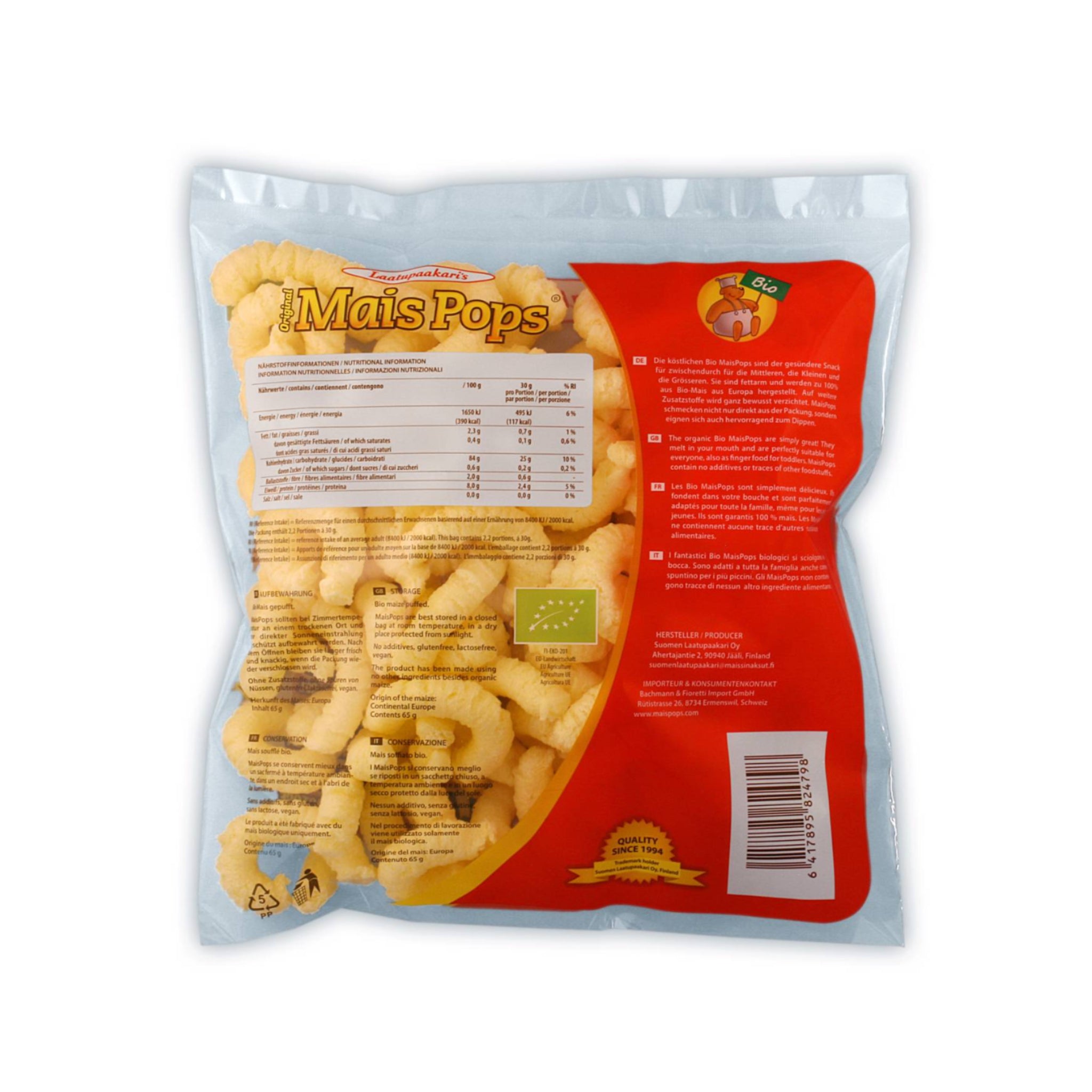 Mais Pops Bio 65g