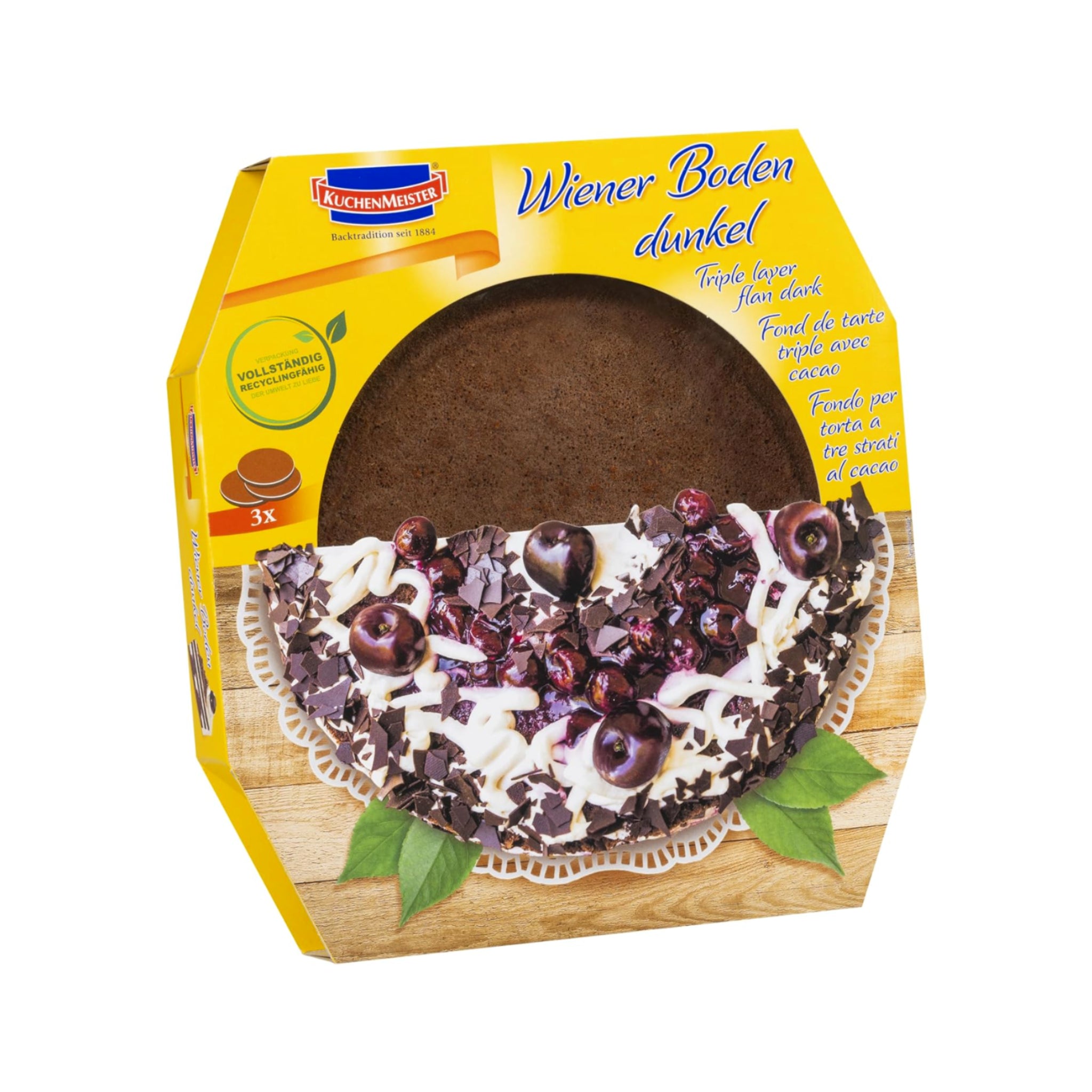 Viennese Cake Base Dark 3-pack - 400g