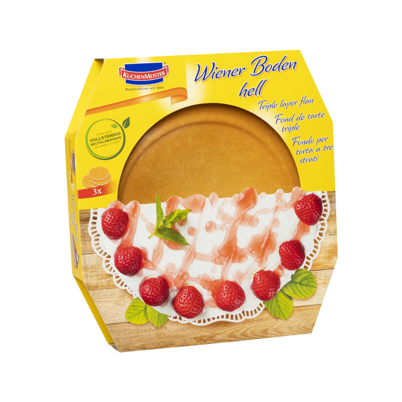Wiener Torten Boden Hell 3er Pack - 400g