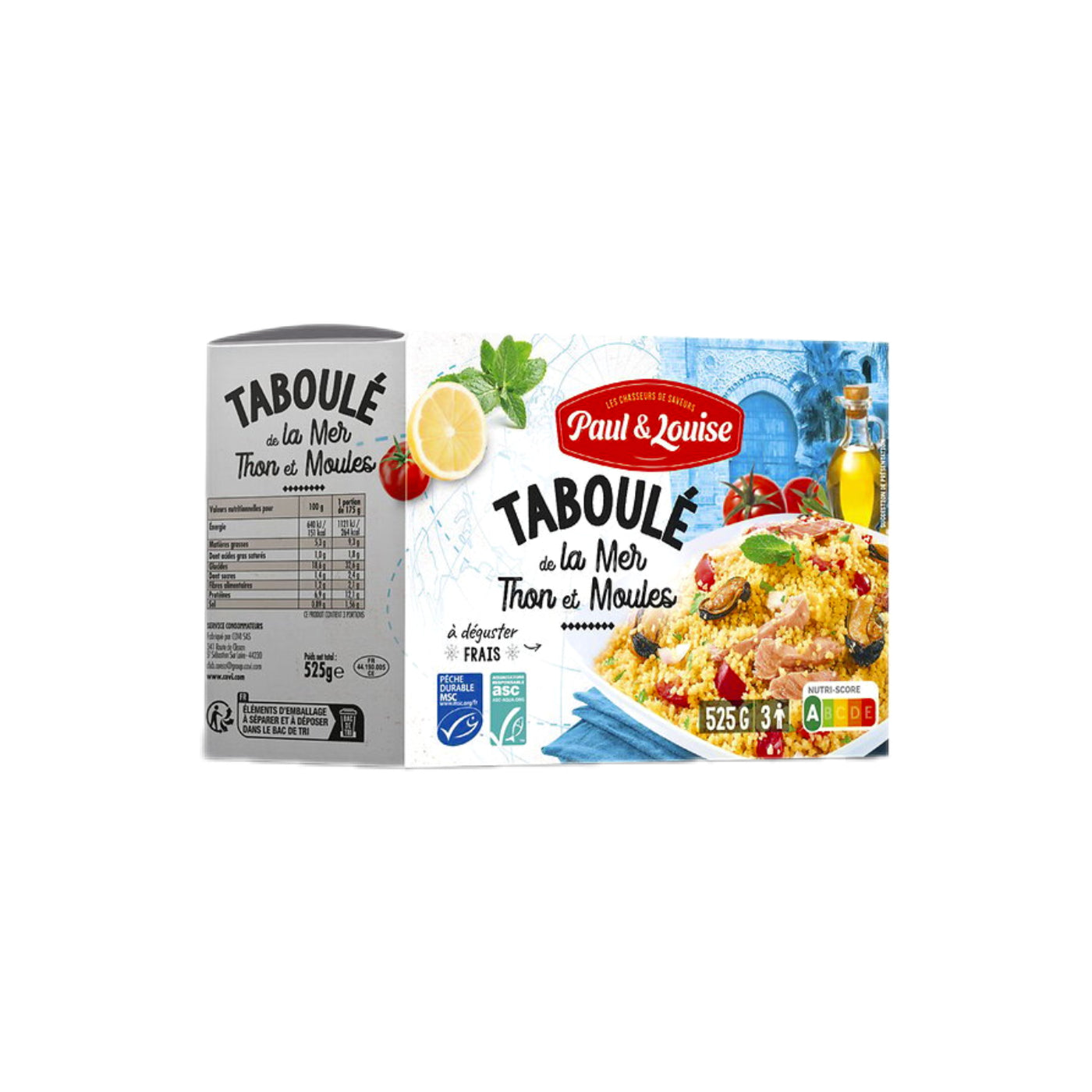 Taboulé mit Thon und Muscheln 525g