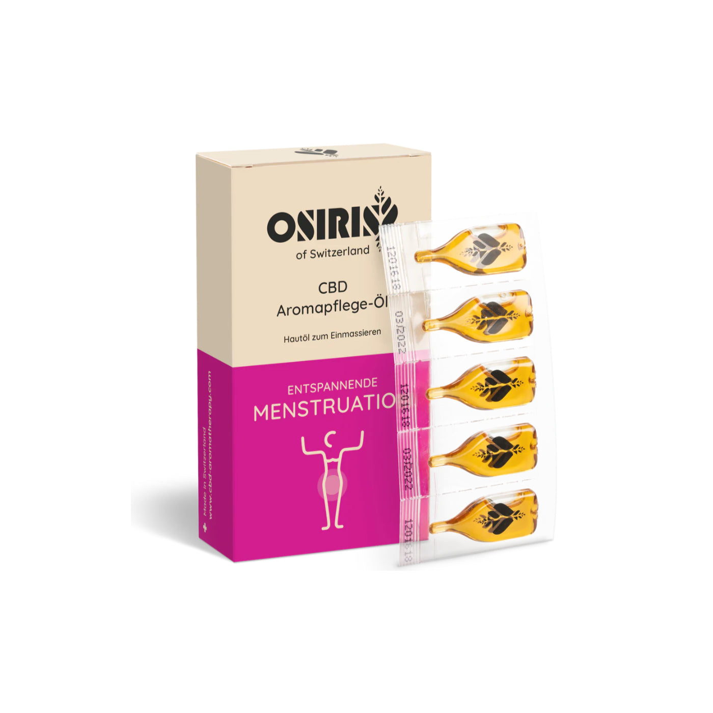 Aromapflege-Öl CBD 'Entspannte Menstruation' 10er Pack - 10ml