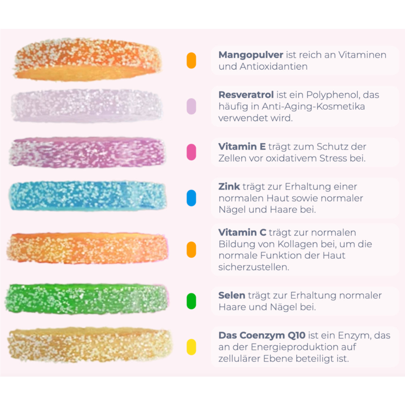 Bonbons gélifiés beauté - 30 pièces