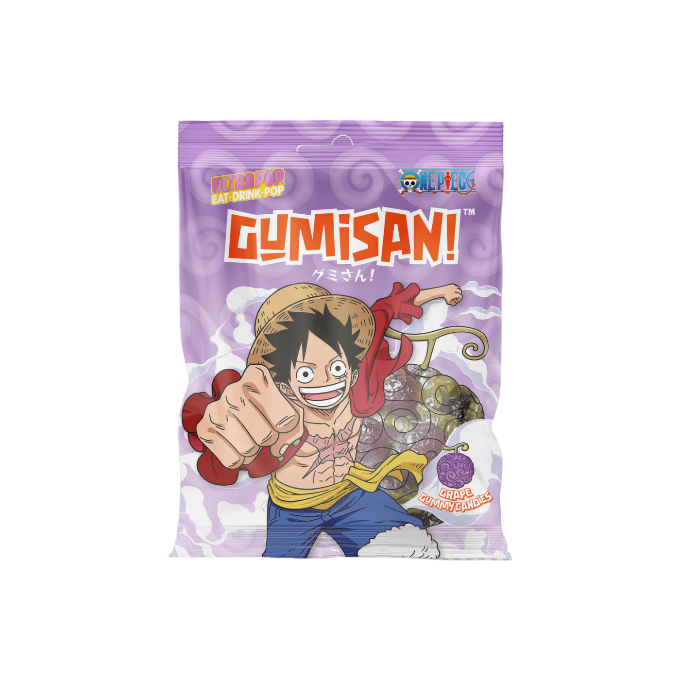 One Piece Fruit Gummies - Luffy Grape 180g