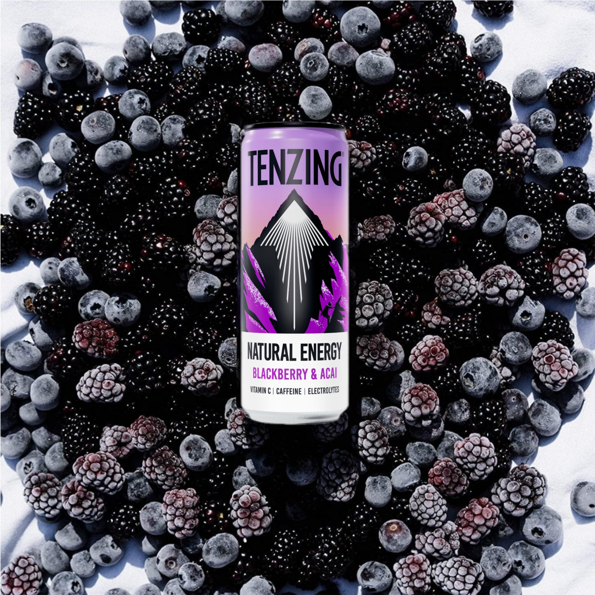 Boisson Énergisante Naturelle Mûre & Açai 330ml