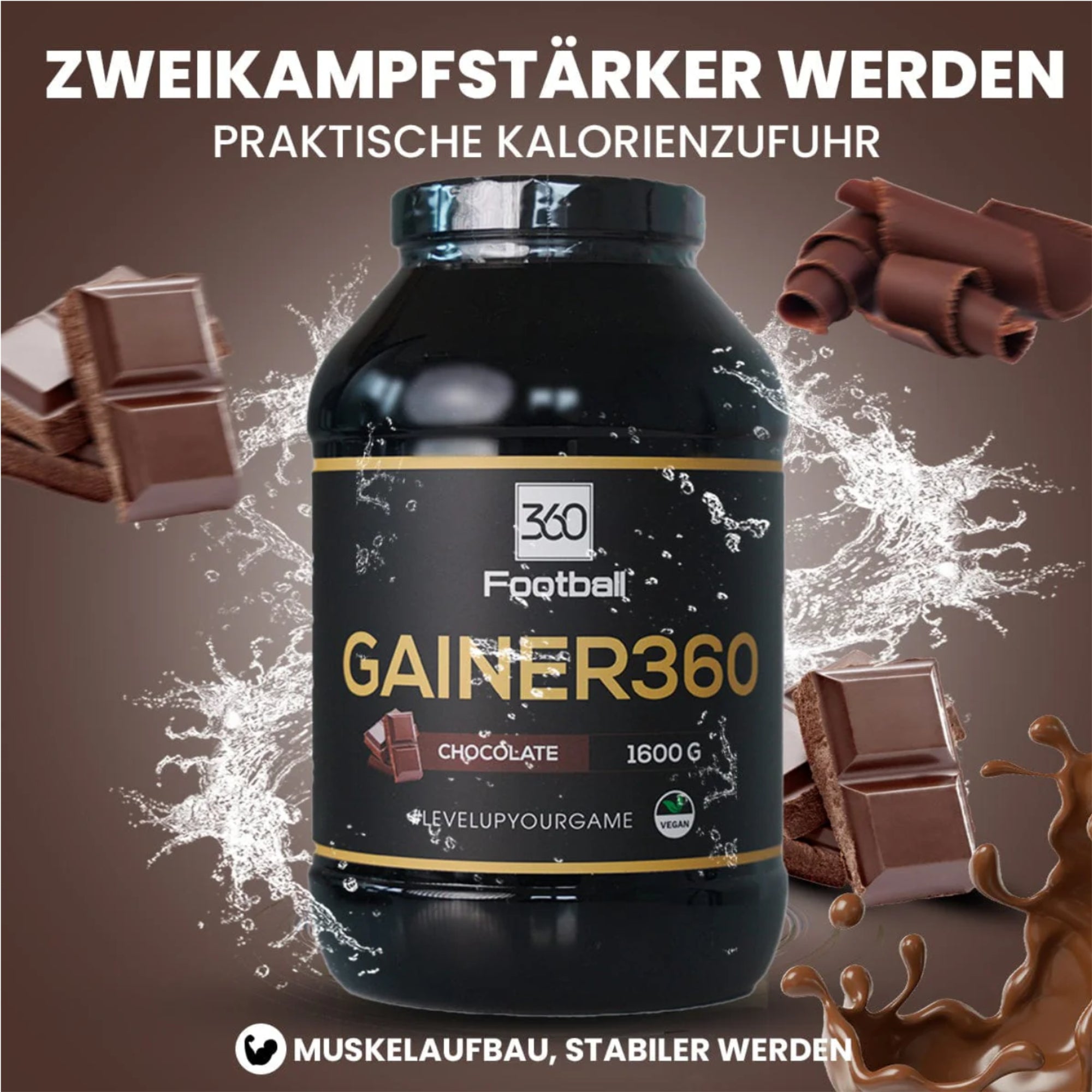 Gainer360 Pulver Chocolate - 1600g