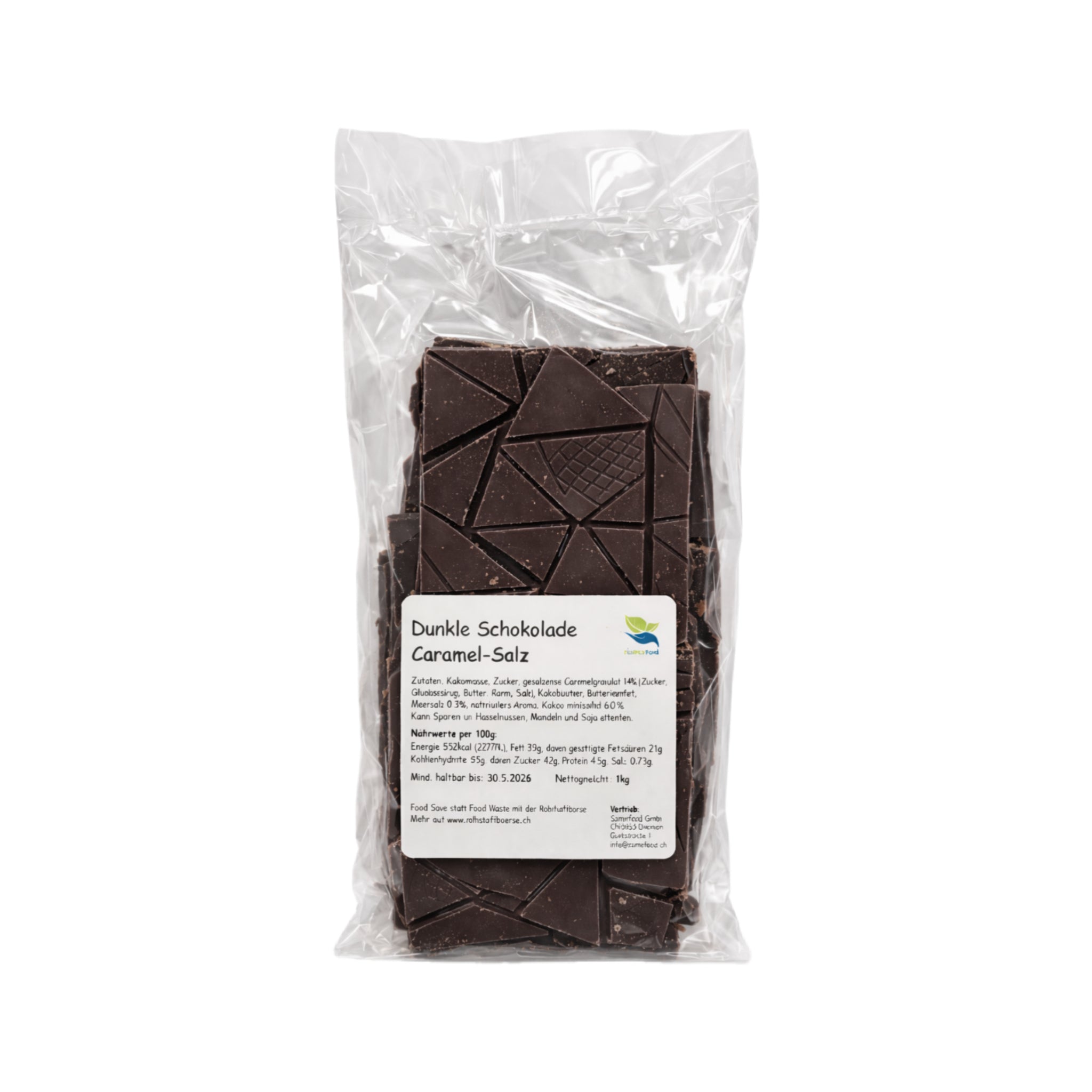 Dunkle Schokolade Bruch Caramel Salz 1kg