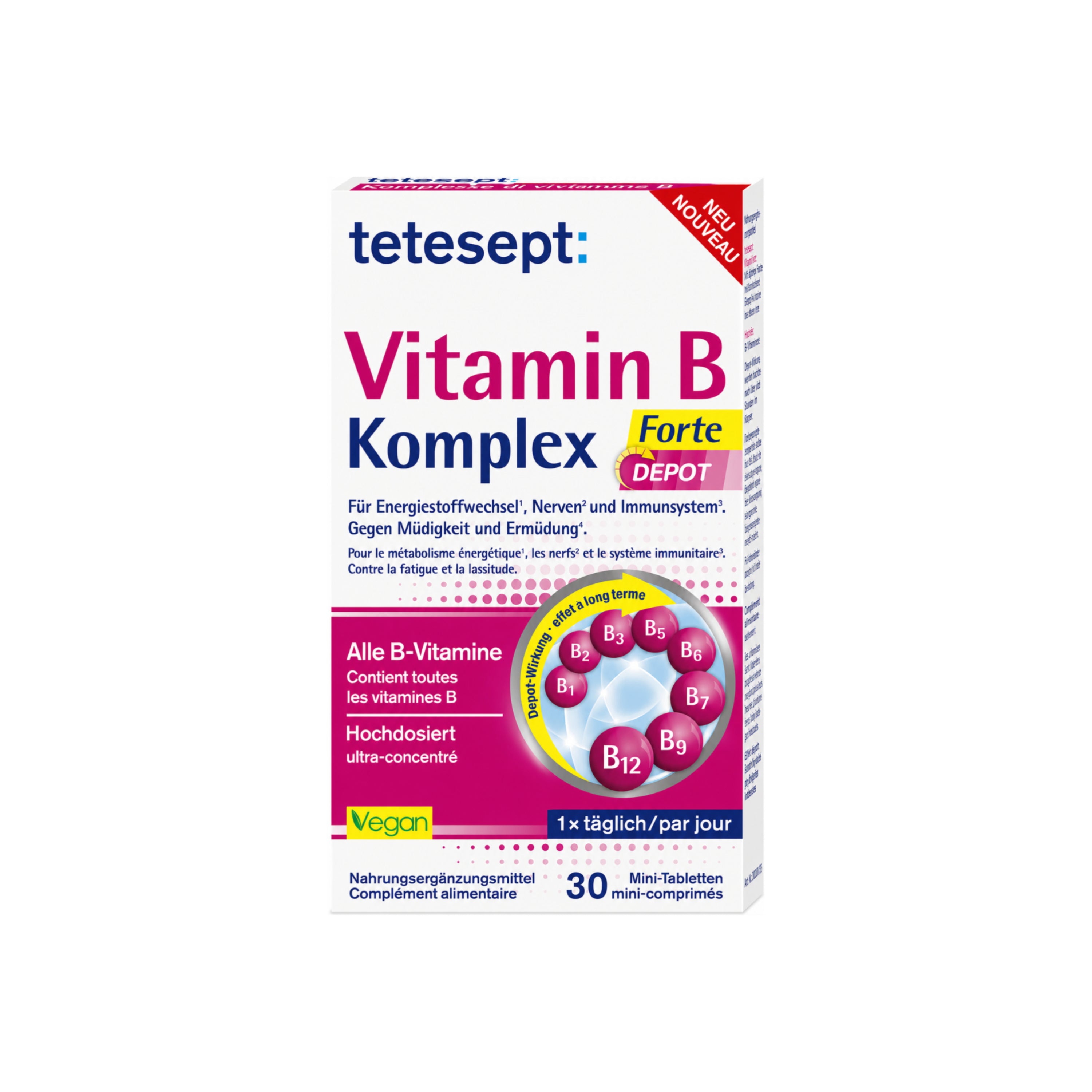 Vitamine B Complexe forte - 30 comprimés