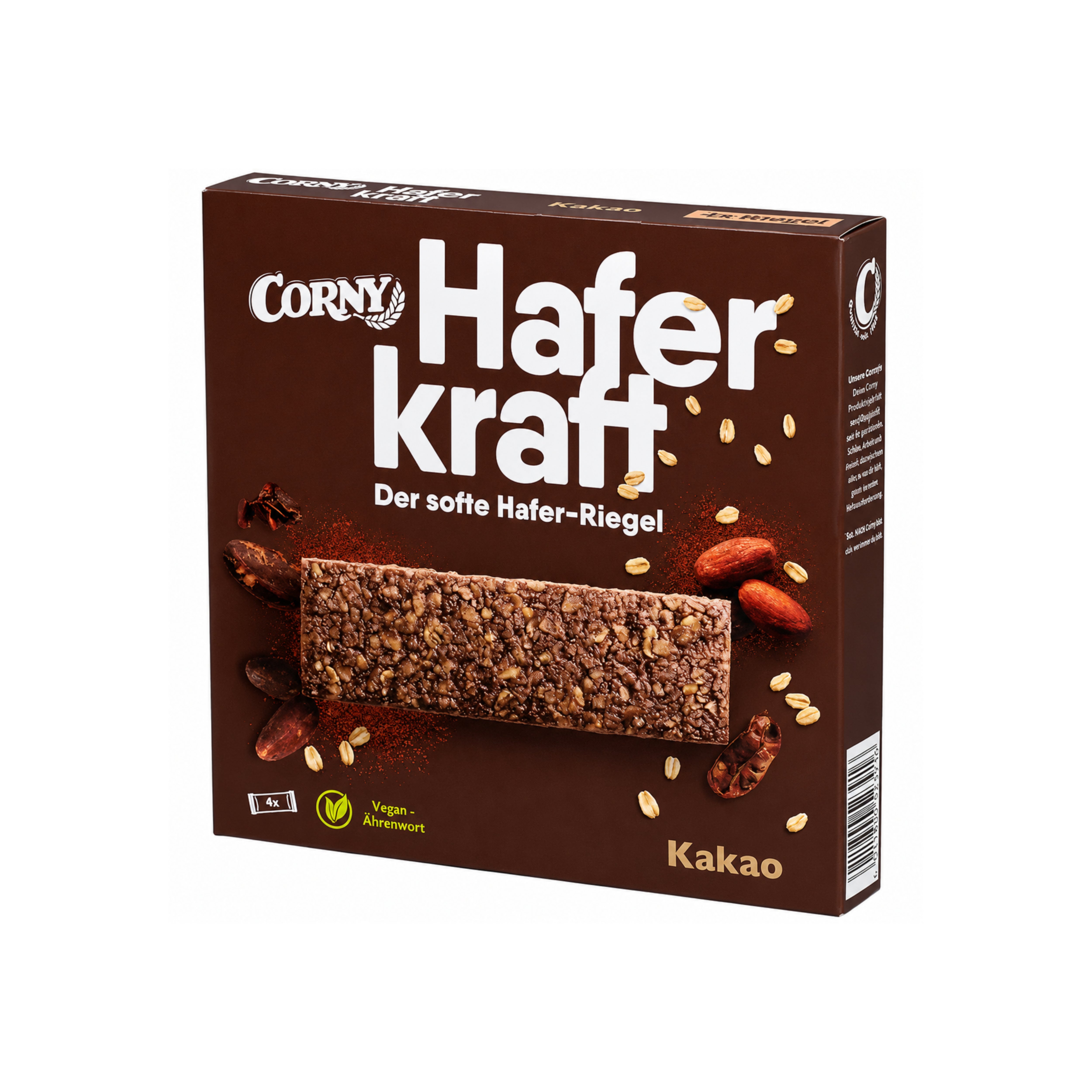 Barres Haferkraft au cacao, paquet de 4 - 140 g